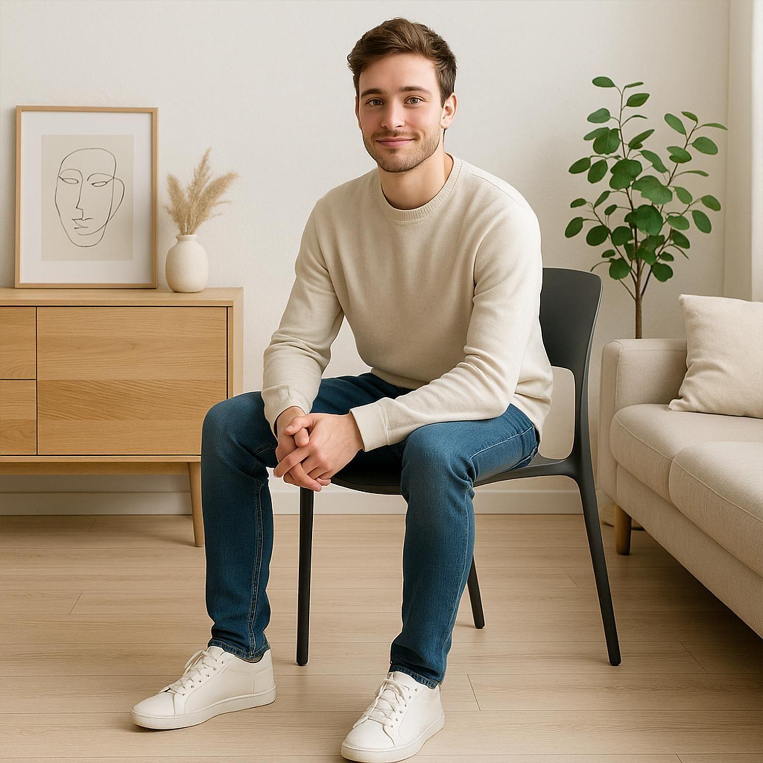 Silla Plástico Apilable Deco Nuremberg Gris Escandinavia-3