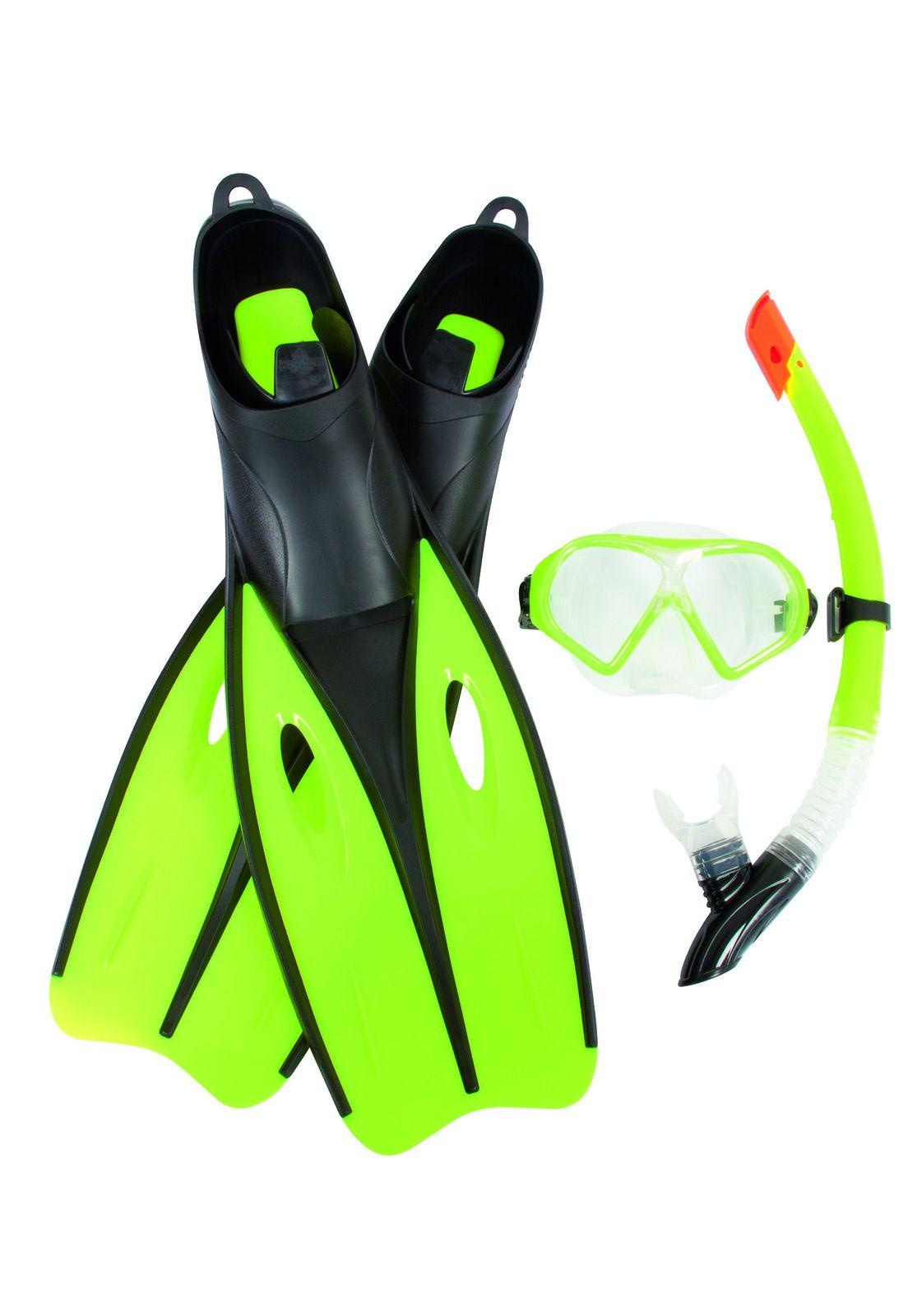 Set Mascara, Snorkel Y Aletas Blacksea Talla M Bestway-1