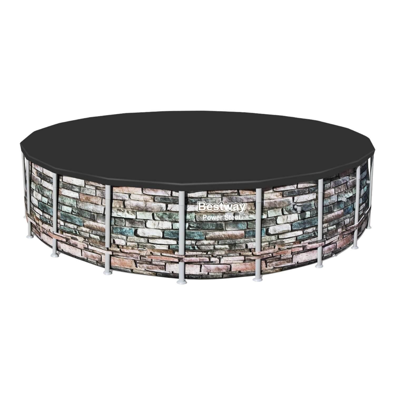 Piscina Bestway Redonda Filtro + Accesorios 6.10X1.32M-6