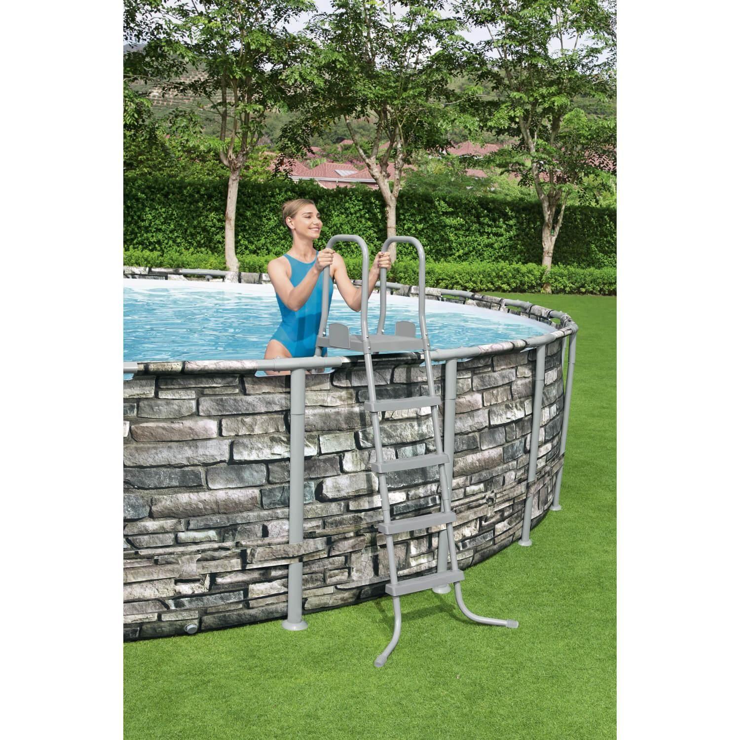Piscina Bestway Redonda Filtro + Accesorios 6.10X1.32M-7