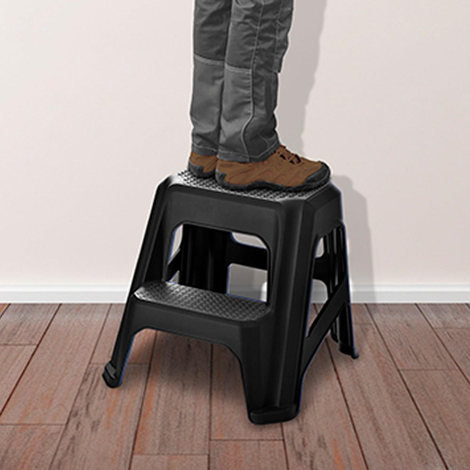 Piso Alzador con escalon multiuso Negro Rimax-3