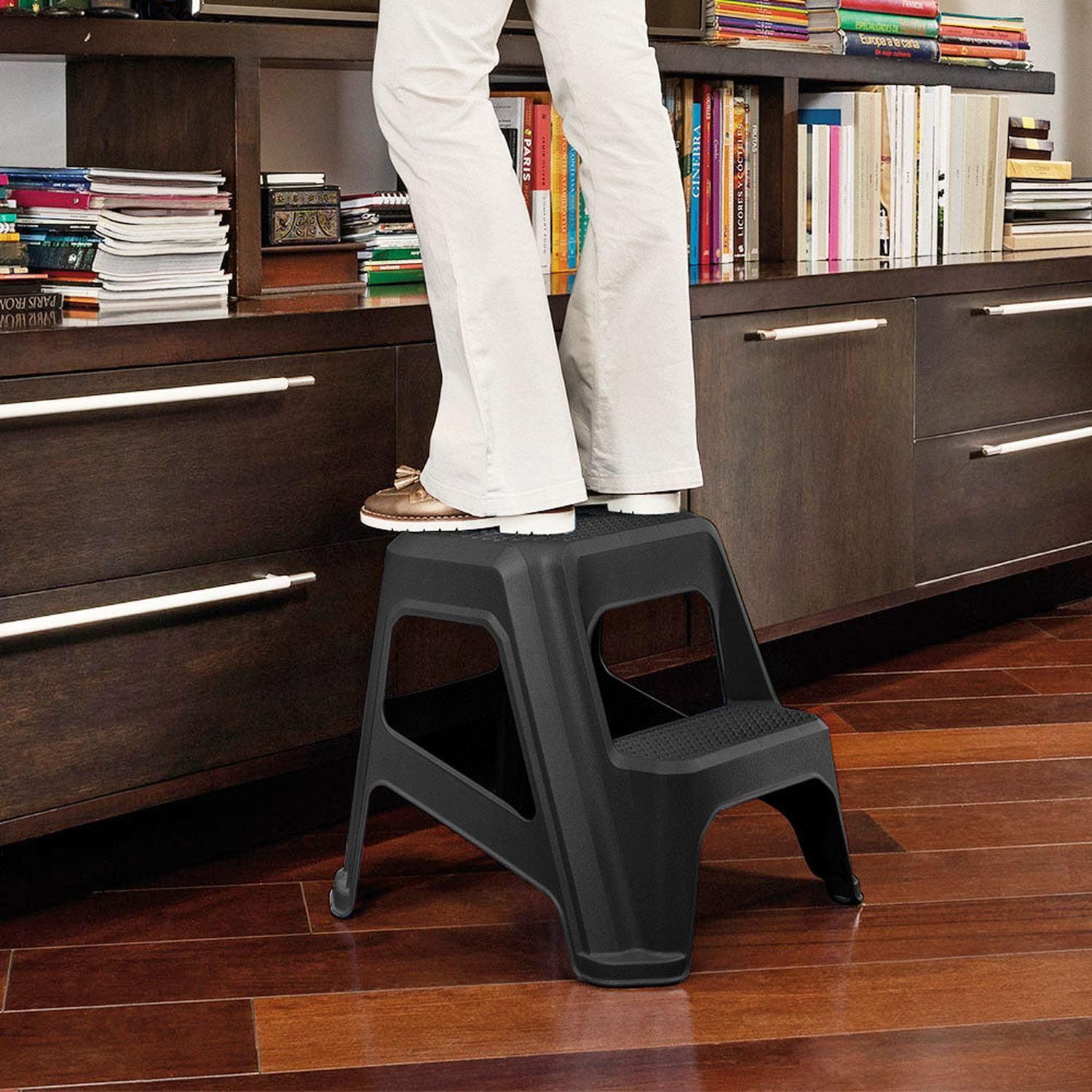 Piso Alzador con escalon multiuso Negro Rimax-4
