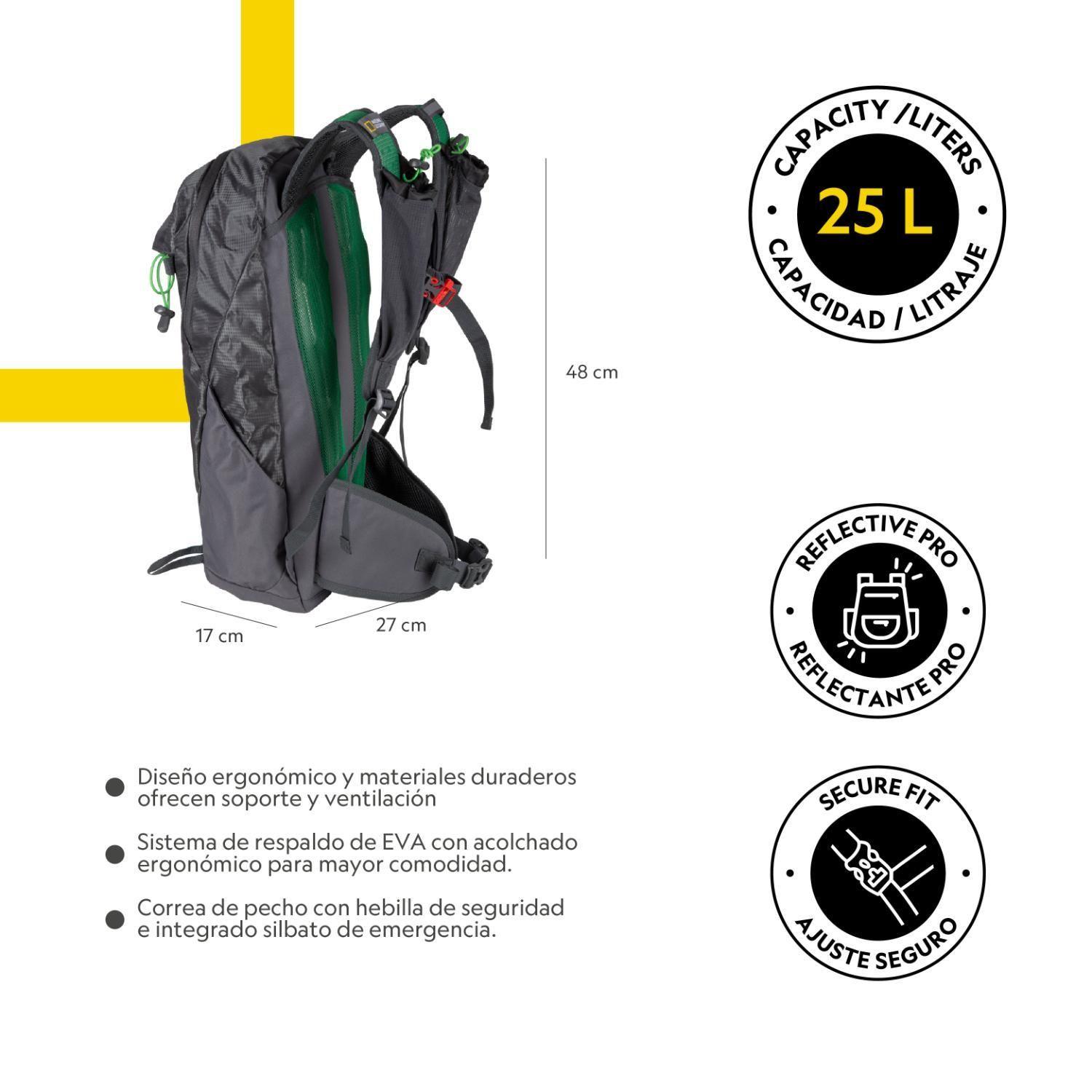 Mochila Taranaki Gris 25 Litros National Geographic-7