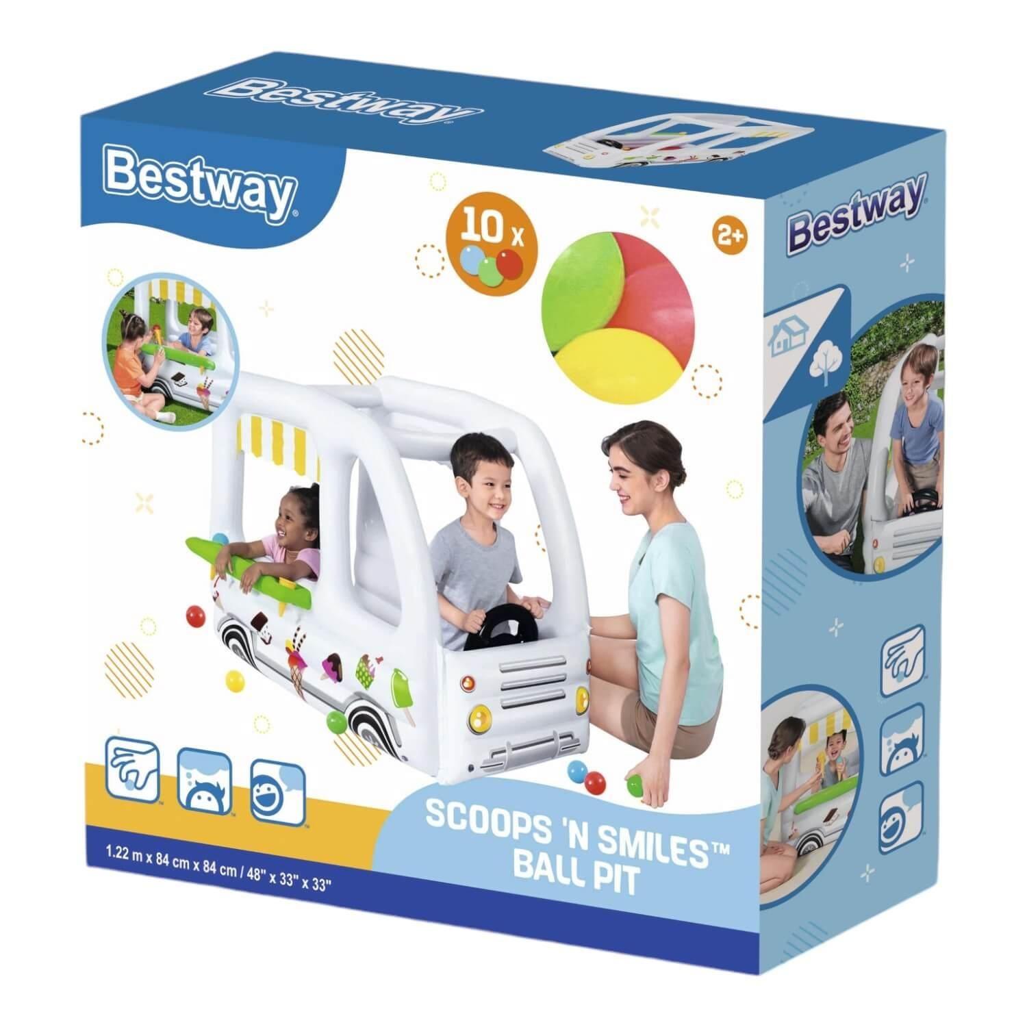 Piscina Helados Inflable con pelotas 122X84X84Cms Bestway-2