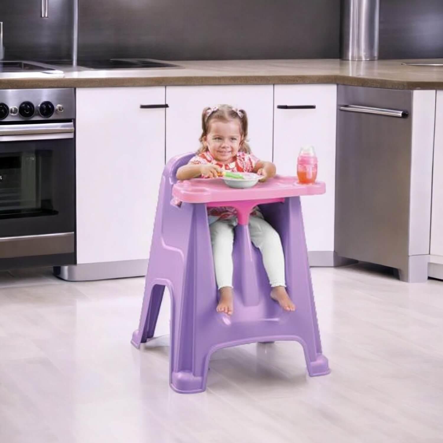 Silla Comedor Para Bebe Morado 60x59x77 cms Rimax-3