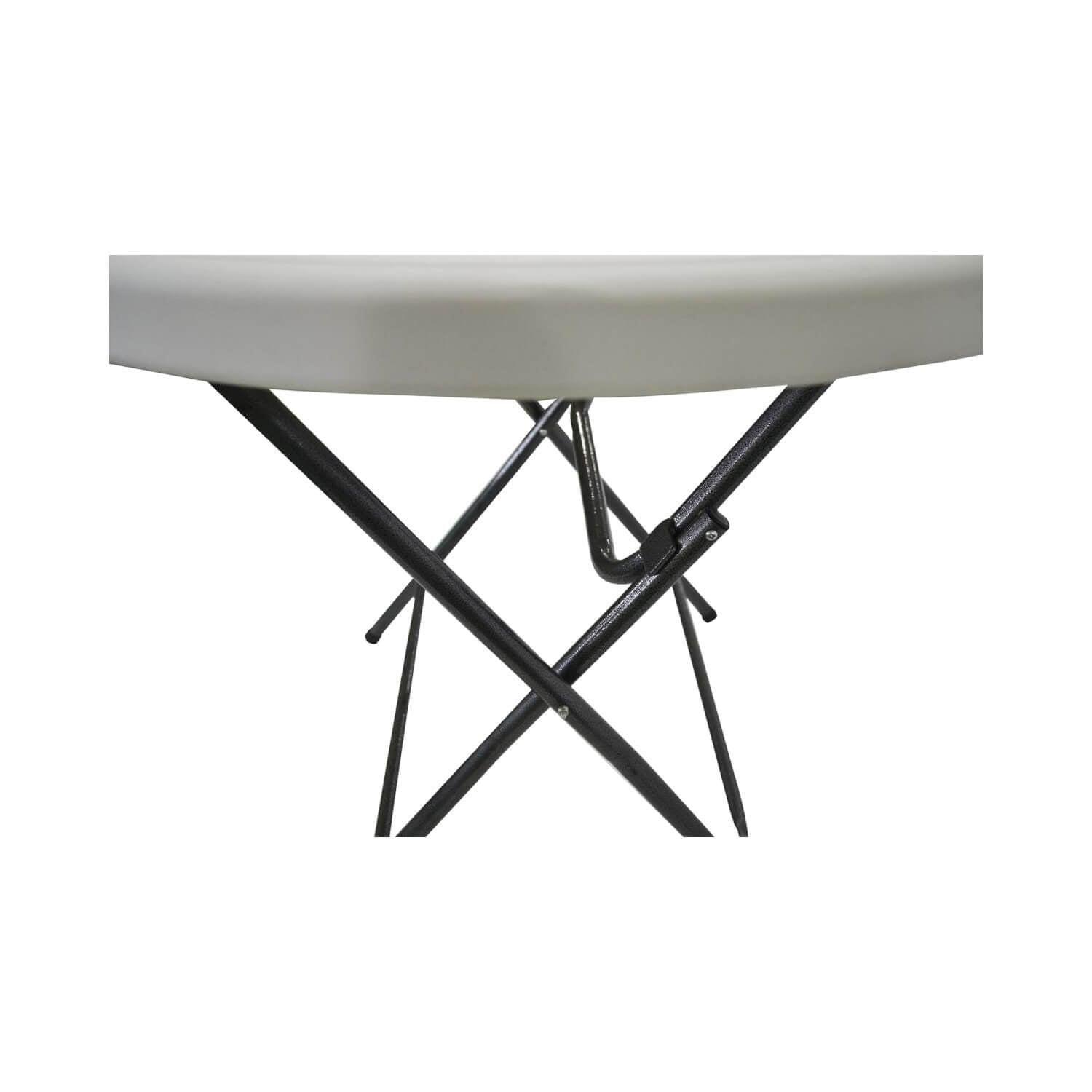 Mesa Plegable Redonda 80x74 Cms Blanca Northwest-5