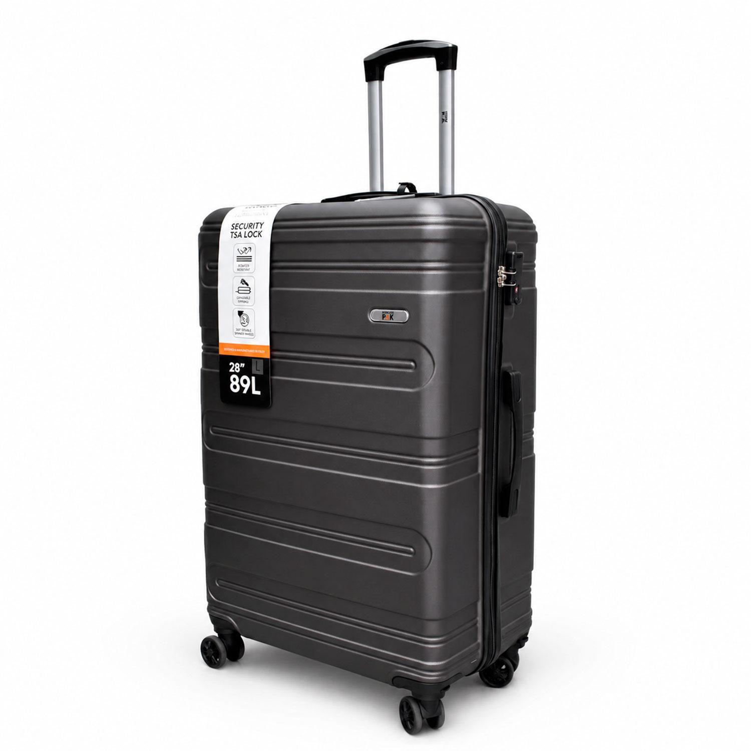 Maleta North Pak Rigida Resistente Ultraliviana 28" 89L Gris-0