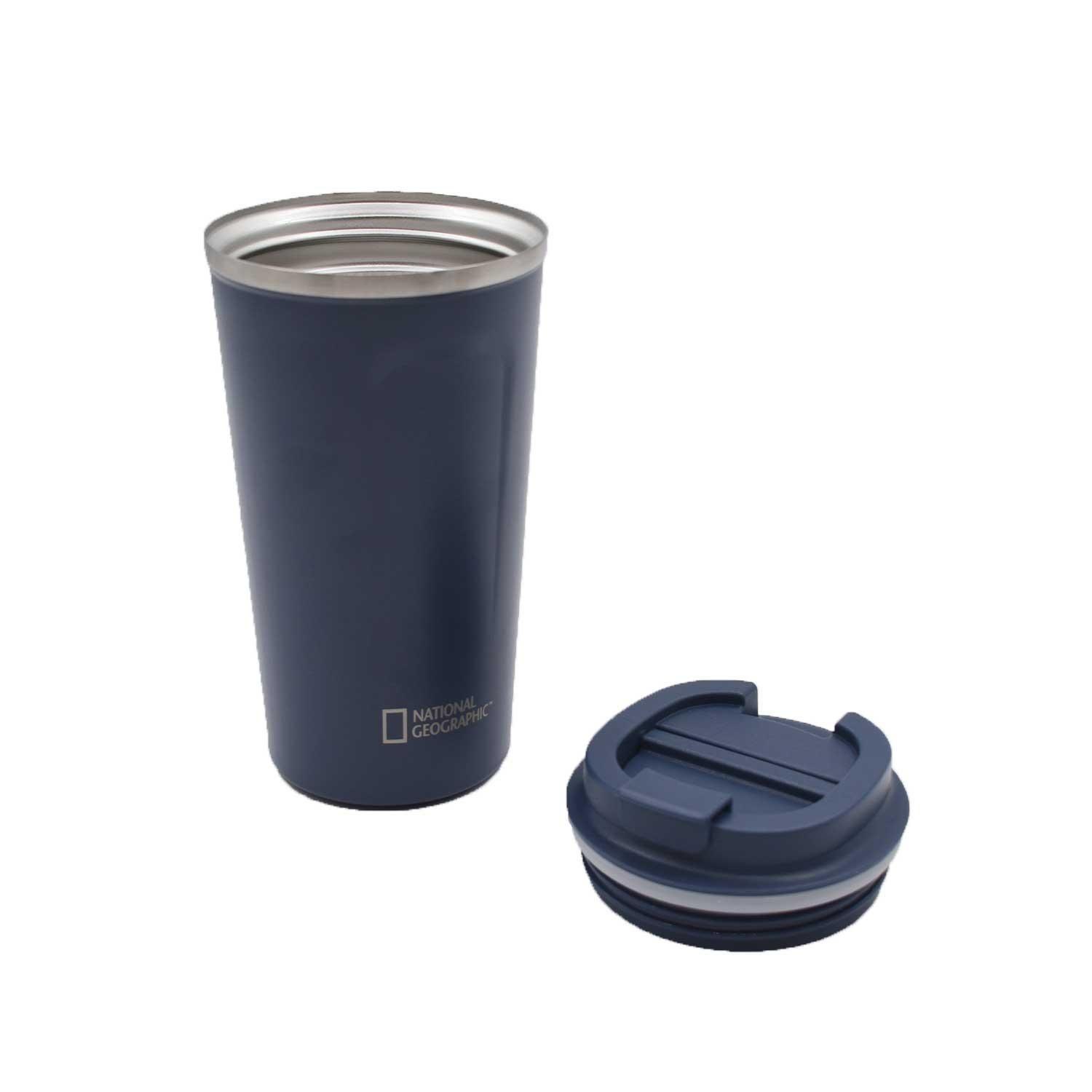 Mug Acero Inoxidable Tapa Flip Antideslizante 510ml Azul-3