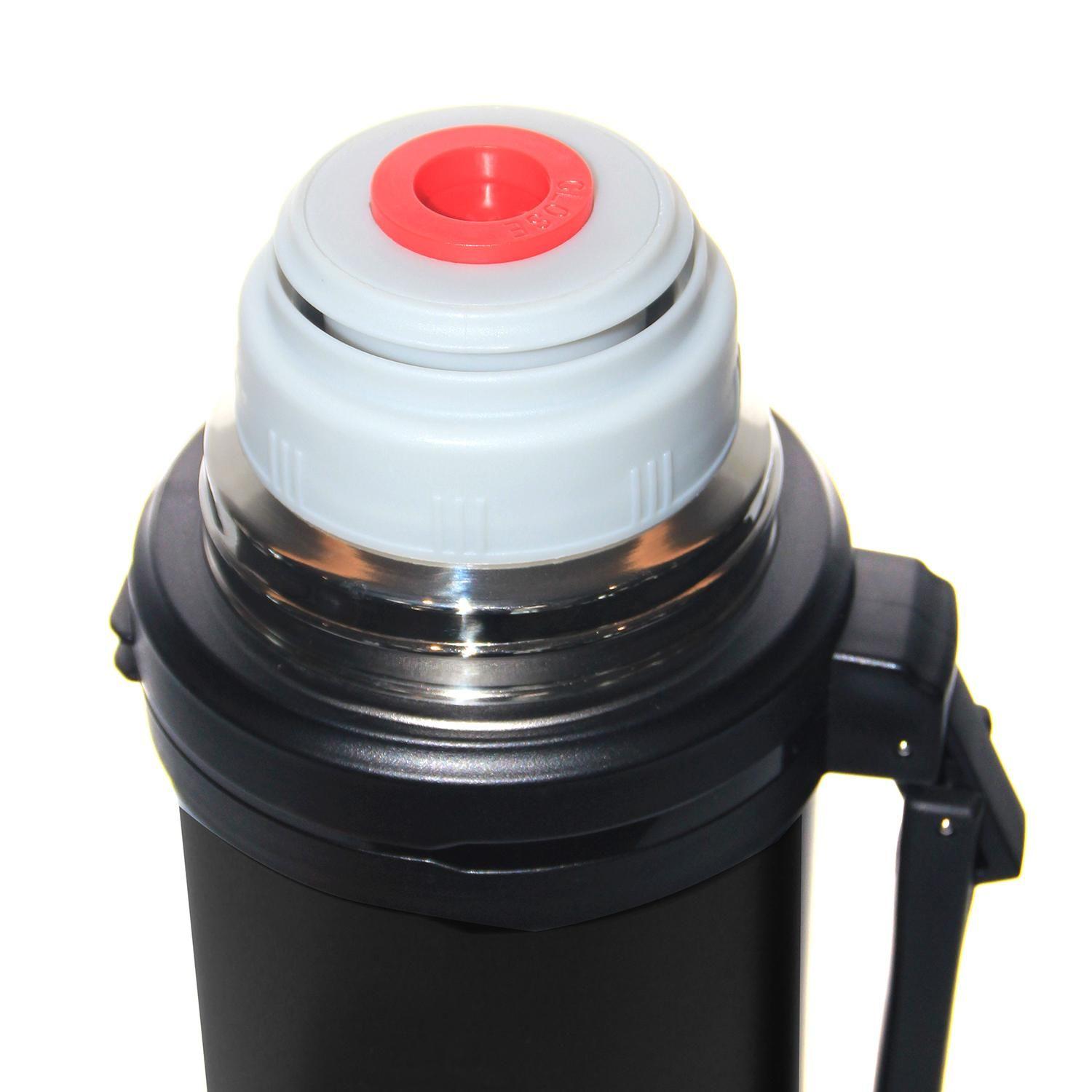 Termo Agua Acero Inox Mango Movible Tapa Stopper 1.8L Negro-2