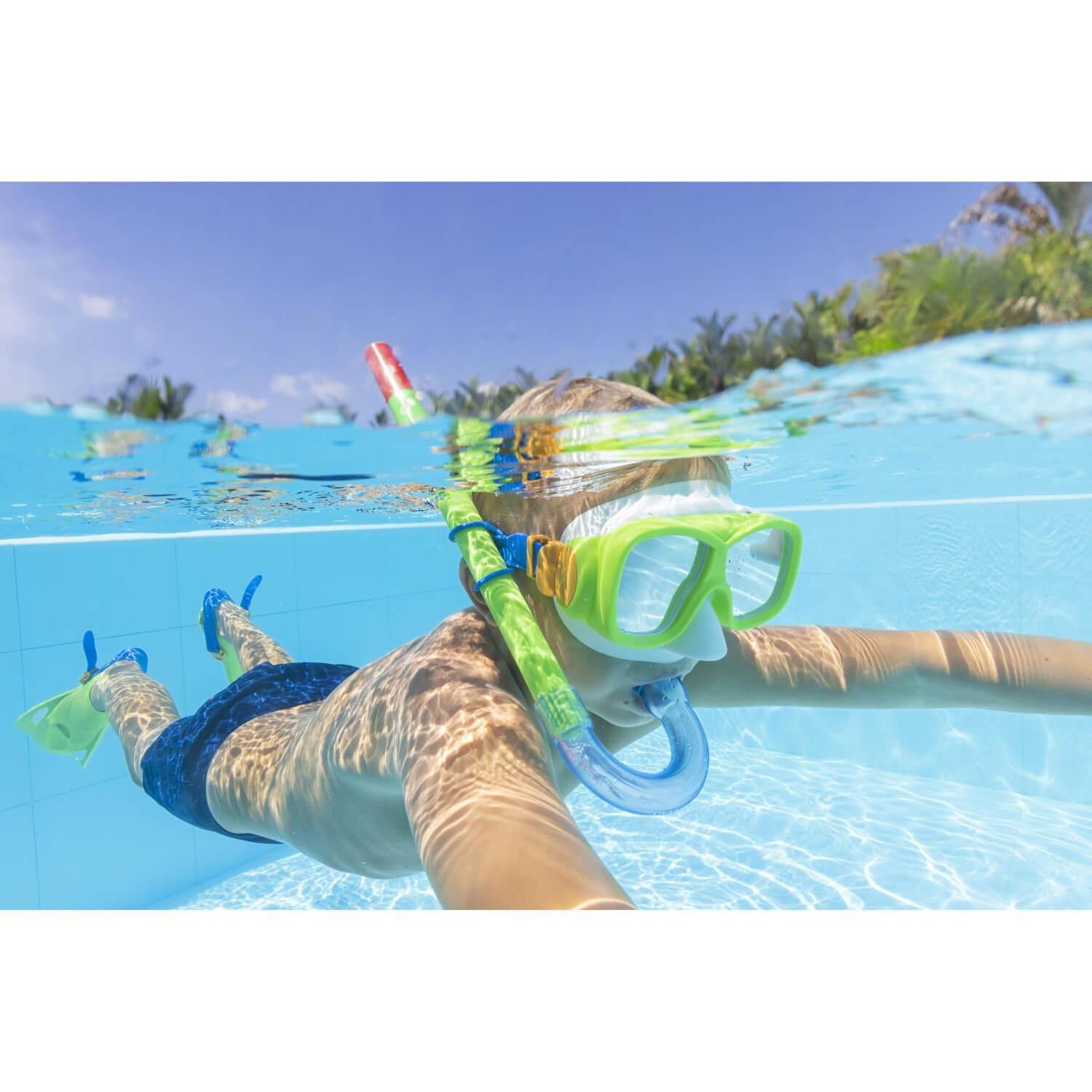 Set Kit Mascara, Snorkel Y Aletas Niños 7+ Años Bestway-3