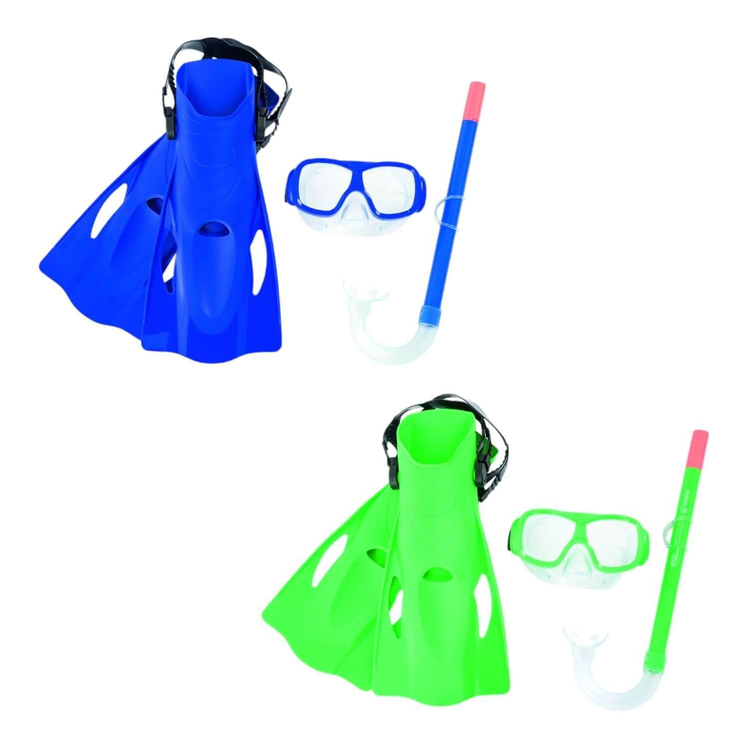 Set Kit Mascara, Snorkel Y Aletas Niños 7+ Años Bestway-1