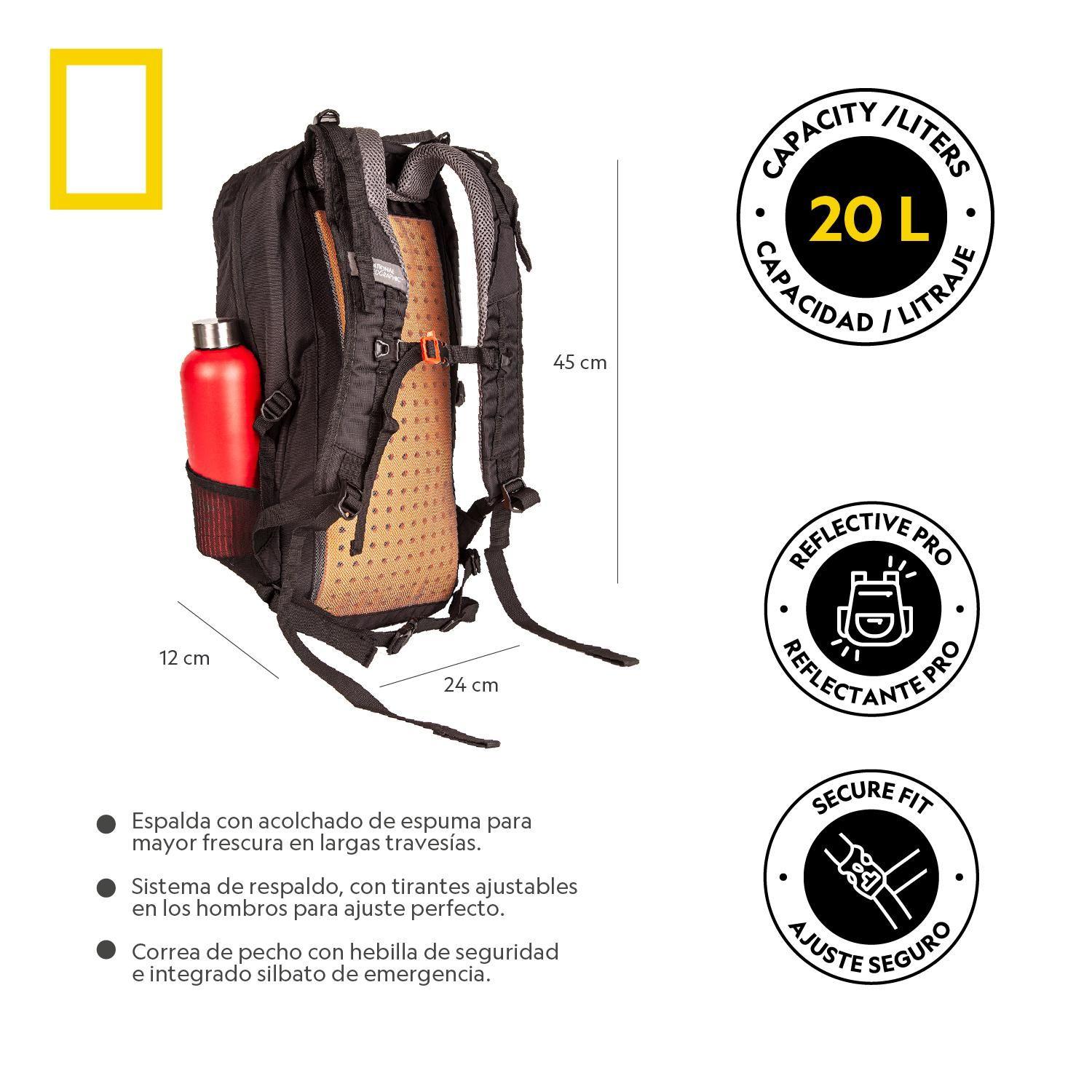 Mochila Yosemite Negro 20 Litros National Geographic-2