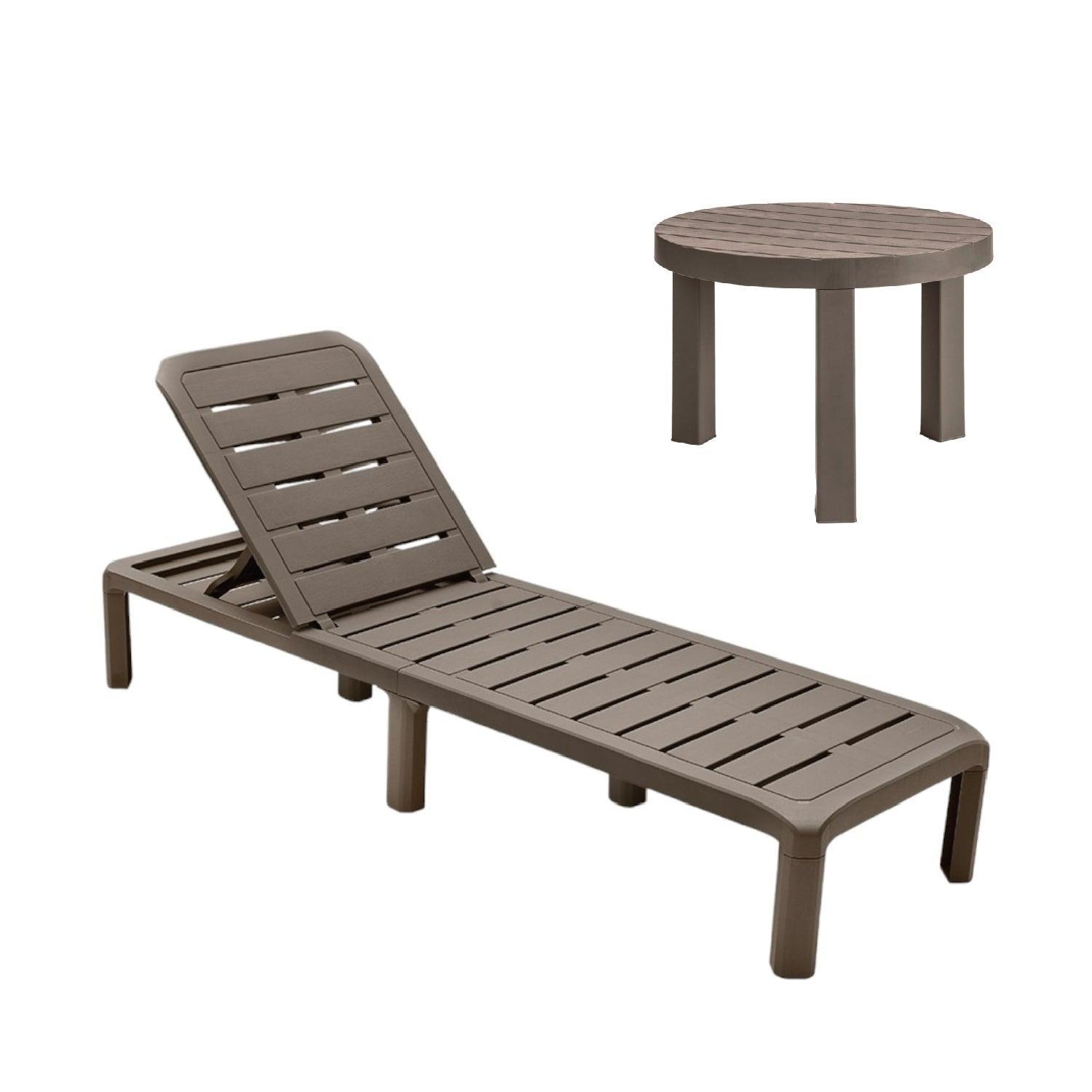 Set 1 Reposera + 1 Mesa Baru Rimax-1