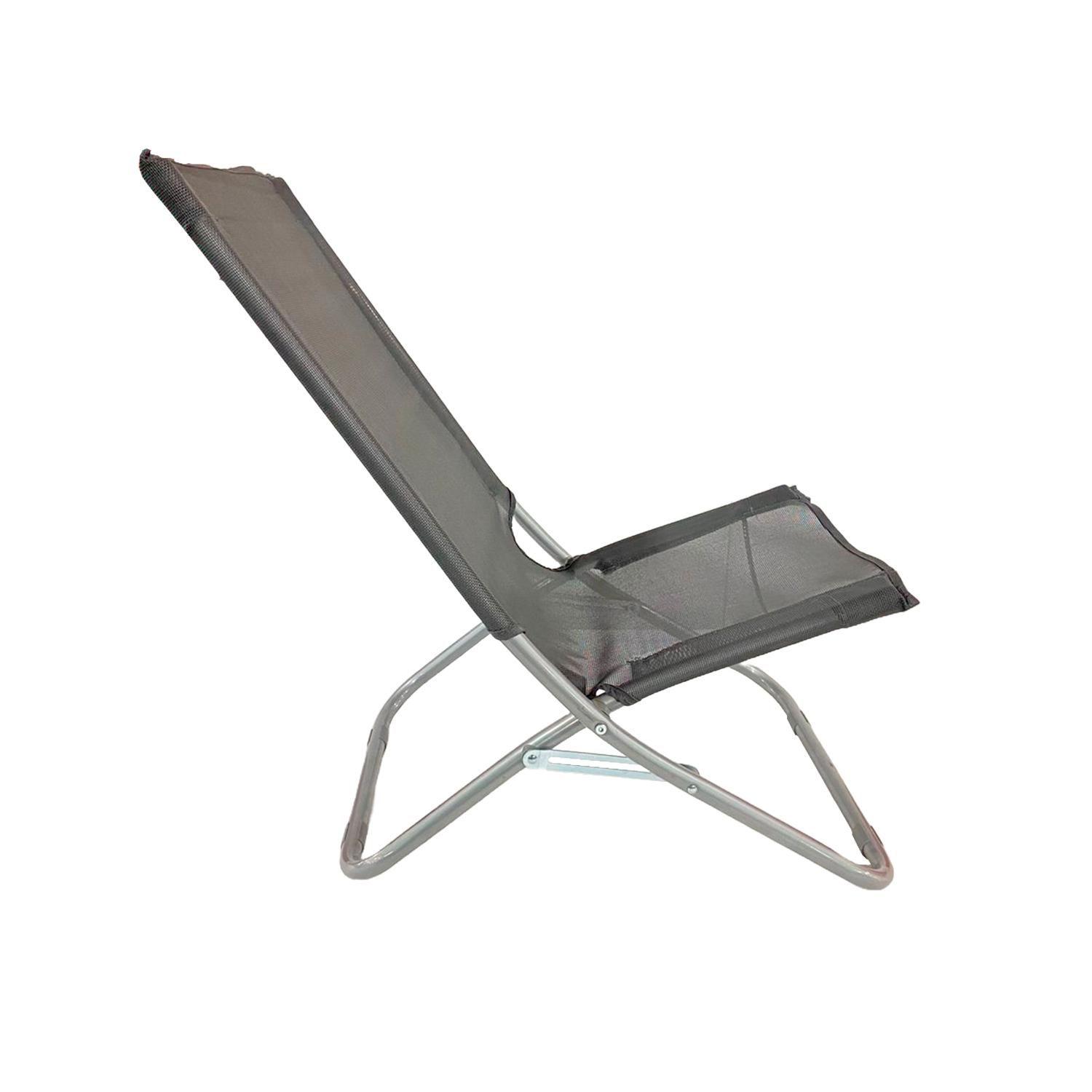Silla Playera Gray Beach Gris 88x54x47cm North Pak-4
