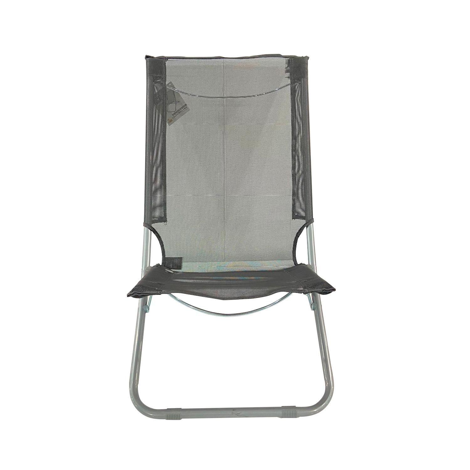 Silla Playera Gray Beach Gris 88x54x47cm North Pak-5