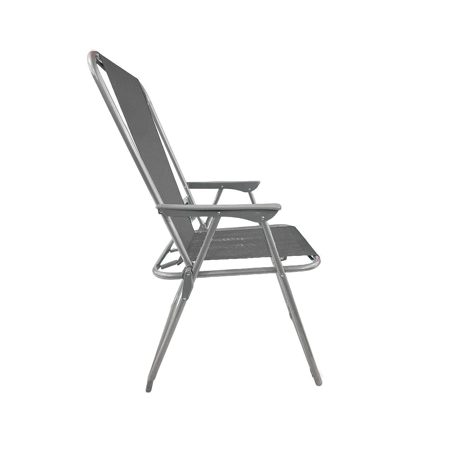 Silla Playera Gray Beach Gris 88x54x47cm NorthPak-3