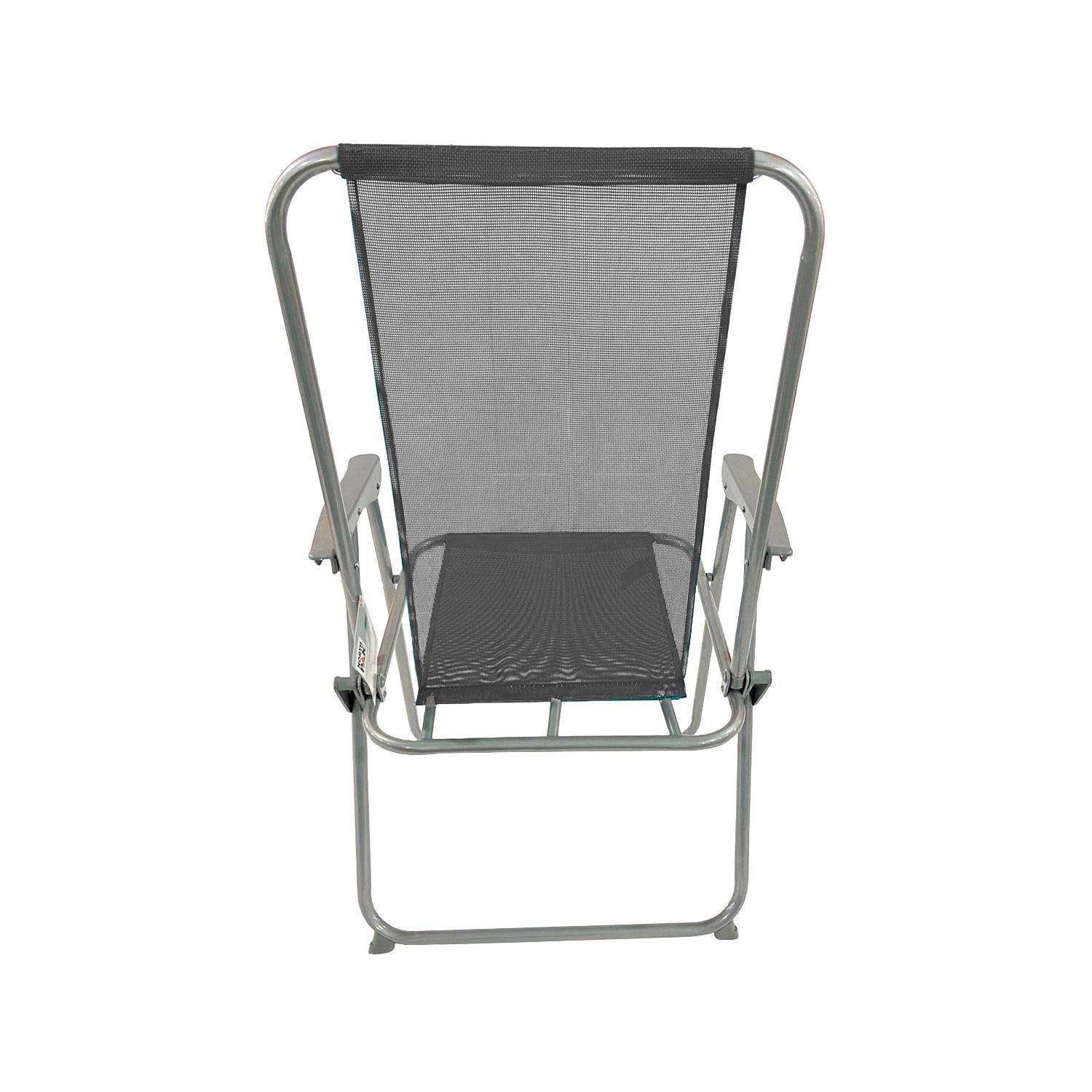 Silla Playera Gray Beach Gris 88x54x47cm NorthPak-4