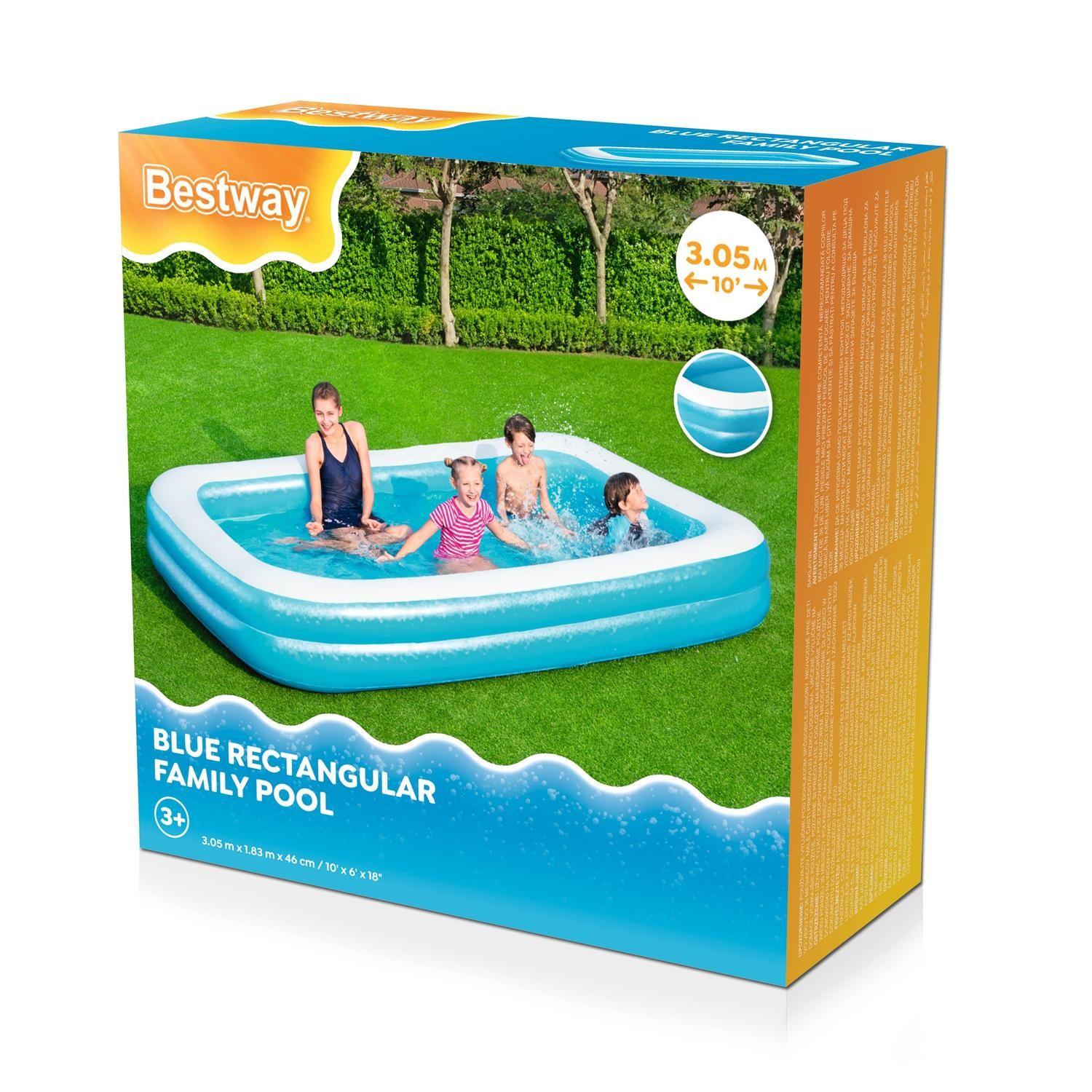 Piscina Inflable Bestway Rectangular 3.05m x 1.83m x 46cm-1