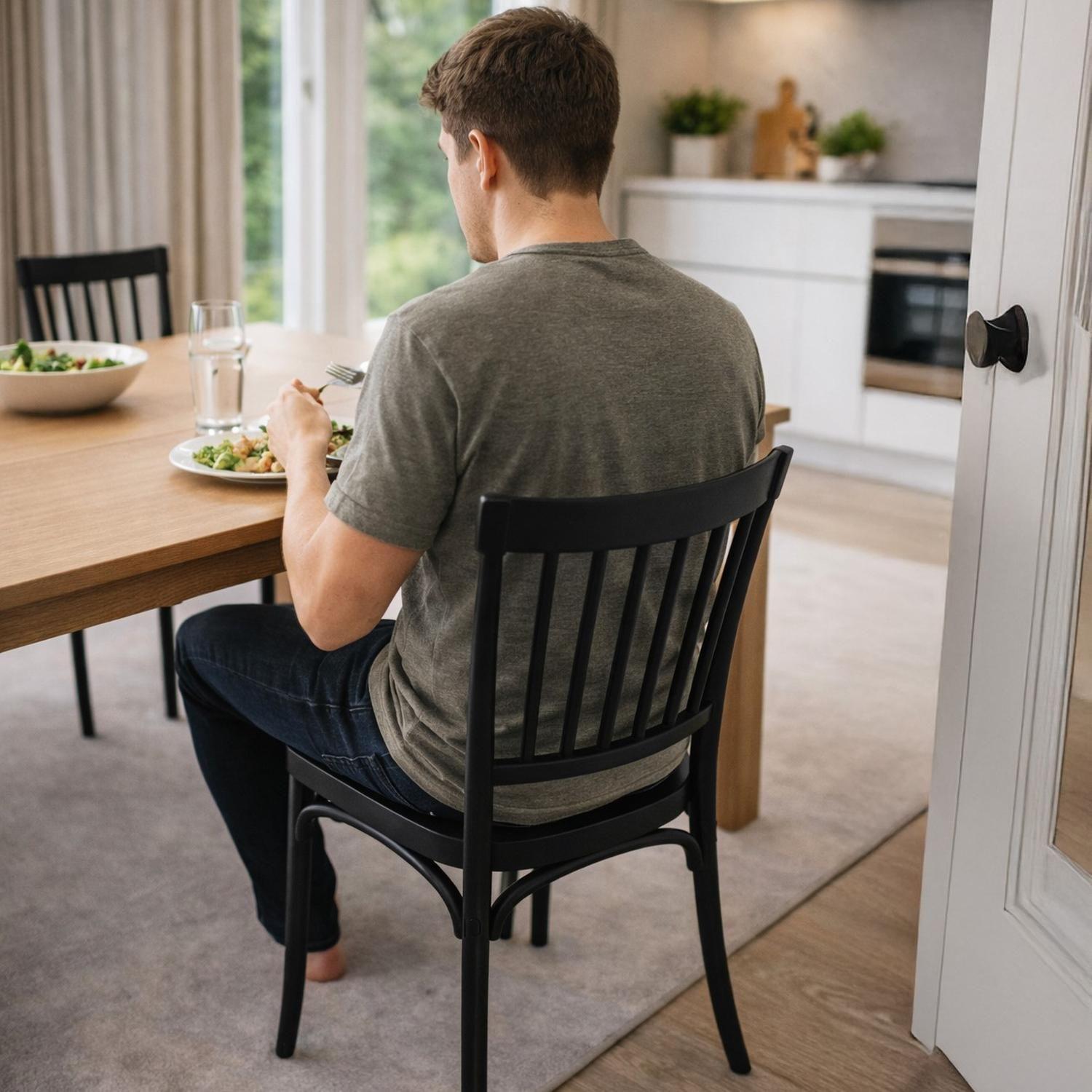 Silla Plástico Apilable Deco Viken Negra Escandinavia-5