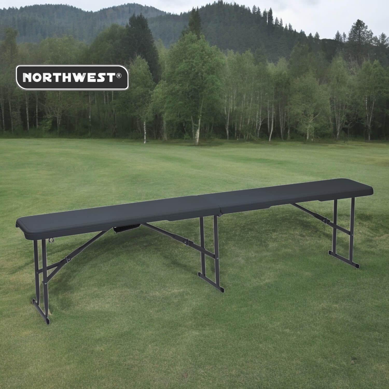 Banca Plegable 43X28X182cm Negra Northwest-2