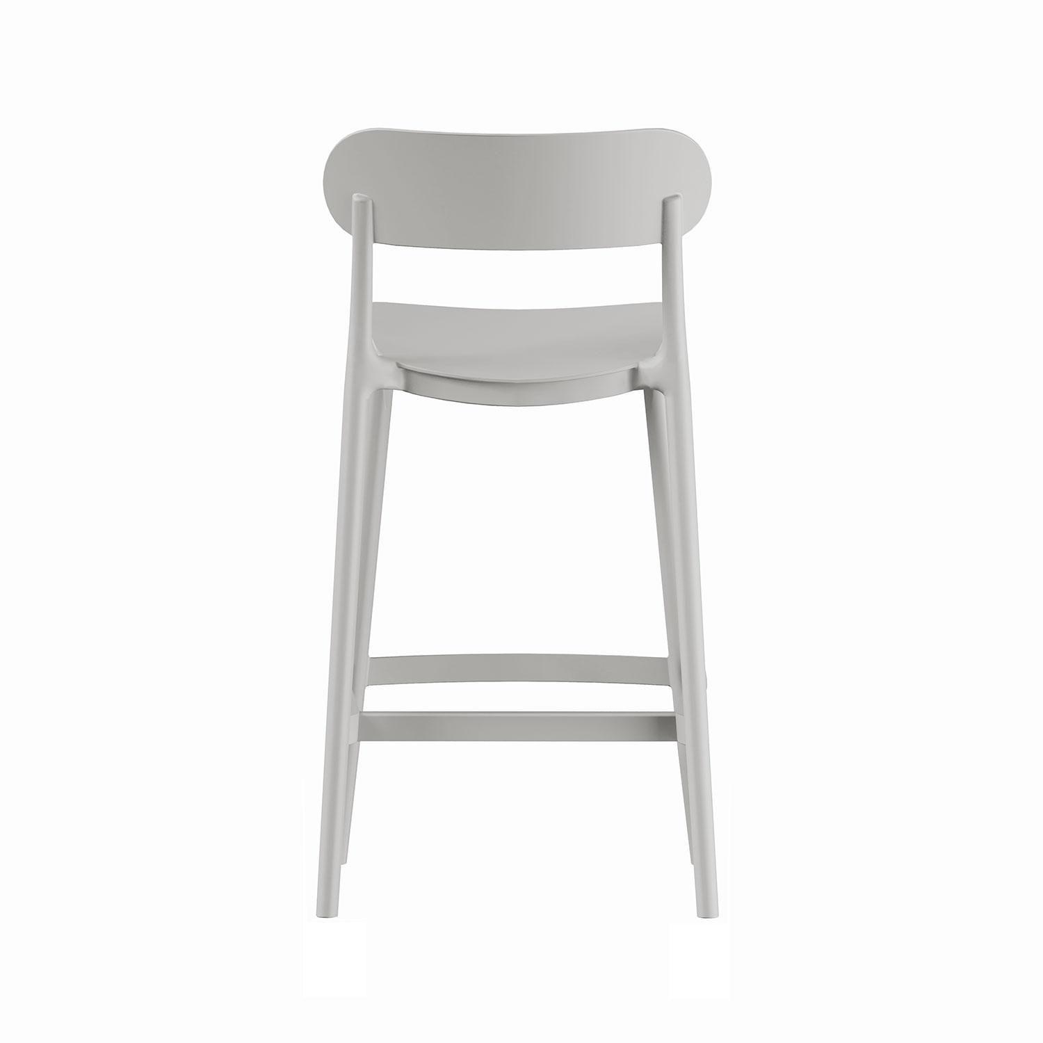 Piso Taburete Silla alta bar cocina Oslo 65cm Gris Claro-4