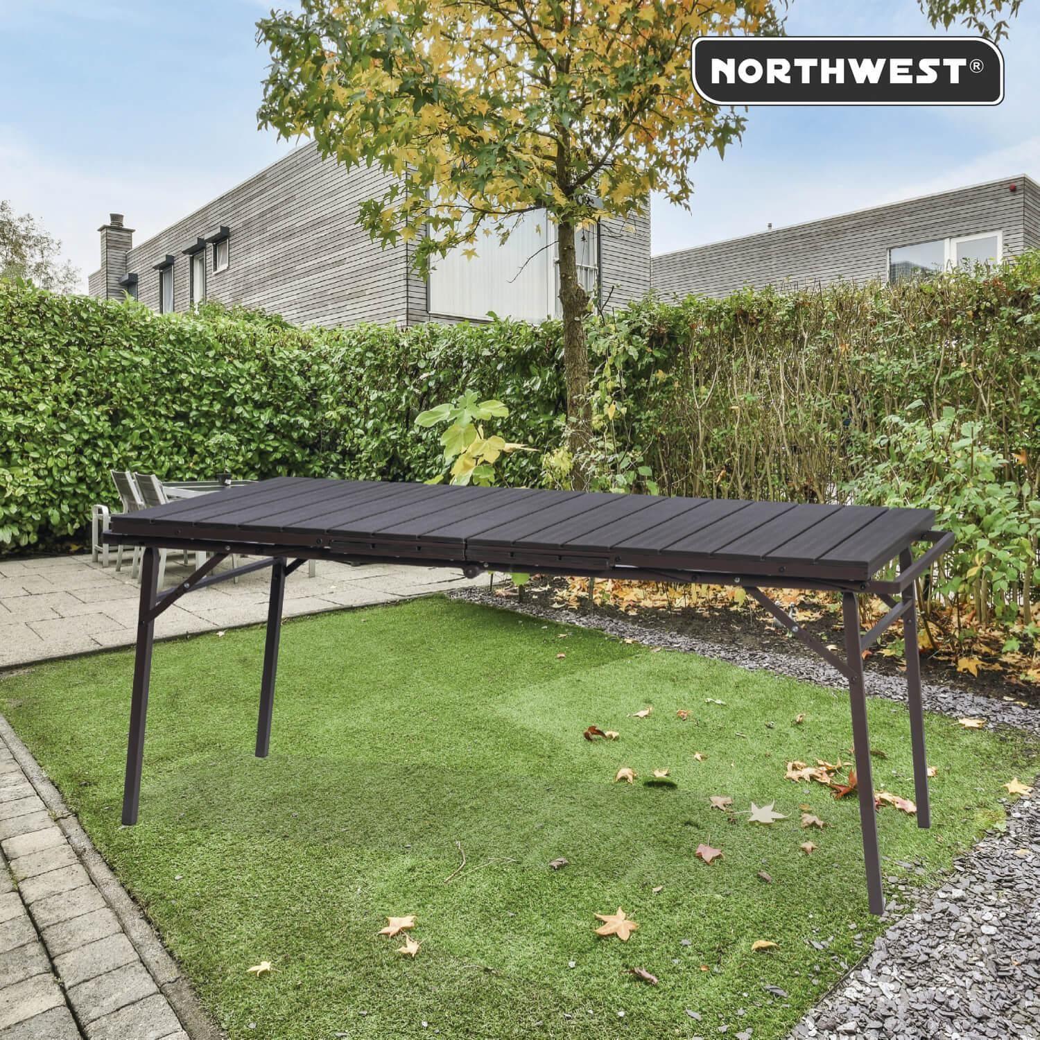 Mesa Terraza Extendible Plegable 78x166-214cm Northwest-4