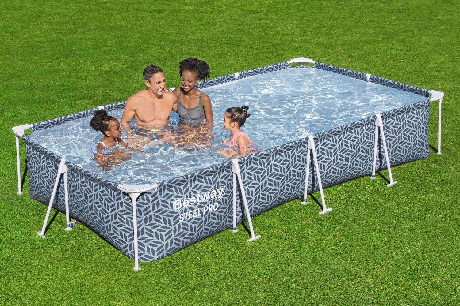 Piscina Bestway Rectangular SteelPro Diseño 3.66mX2.01mx66cm-2