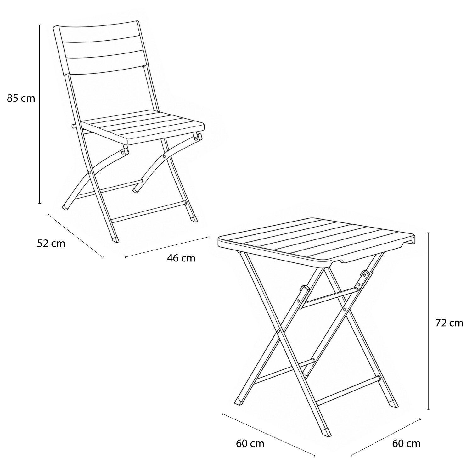 Juego Set Terraza Plegable 2 sillas+Mesa Café Northwest-5