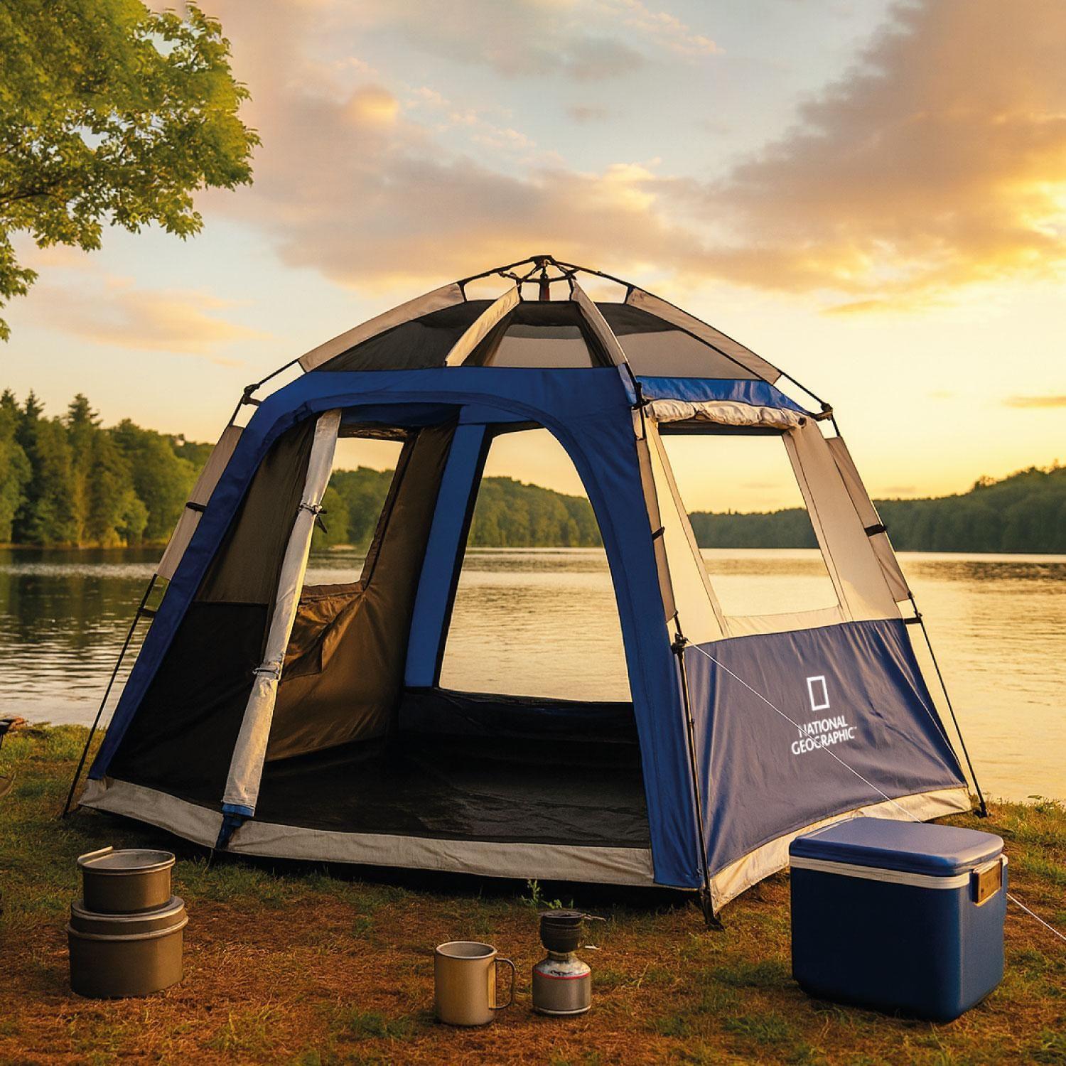 Carpa Instant 6 Personas Kootenay Azul National Geographic-5
