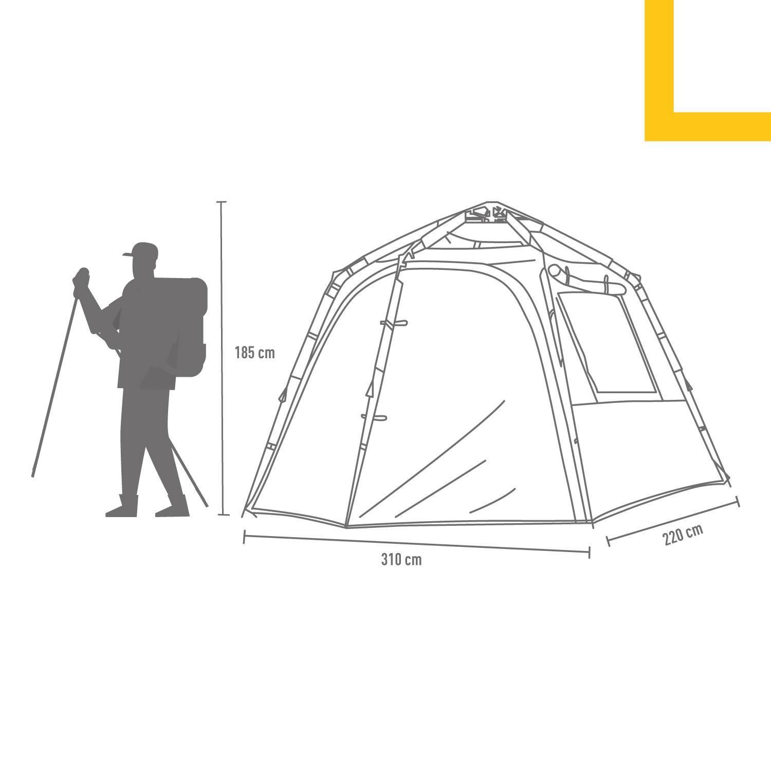 Carpa Instant 6 Personas Kootenay Azul National Geographic-7