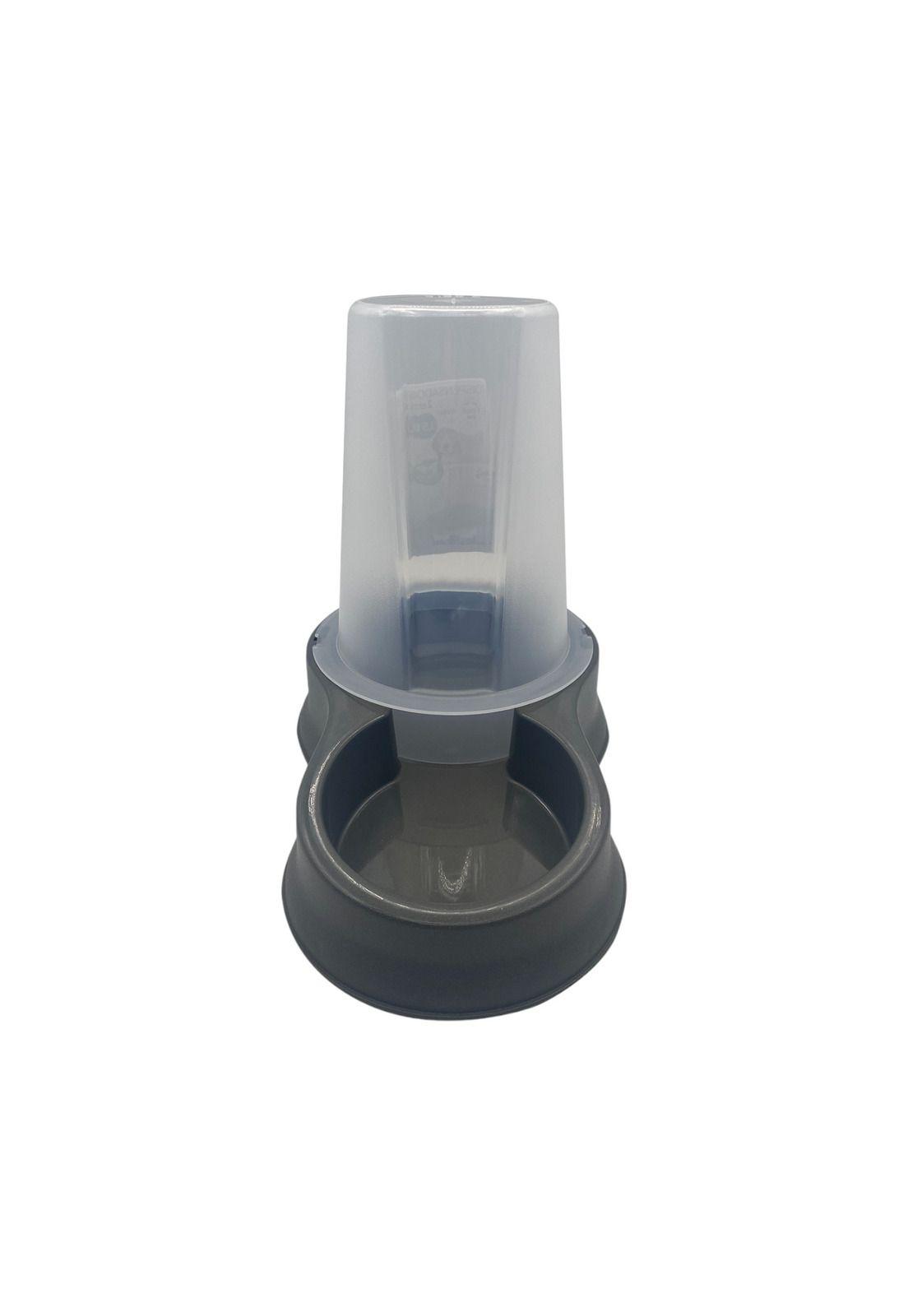 Dispensador Mascota Agua y Comida 0,65 L Negro Plastiken-3