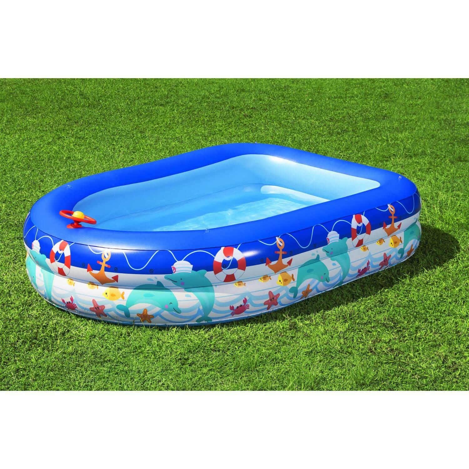 Piscina Inflable Bestway Con Toldo Desmontable 213x155x132cm-4