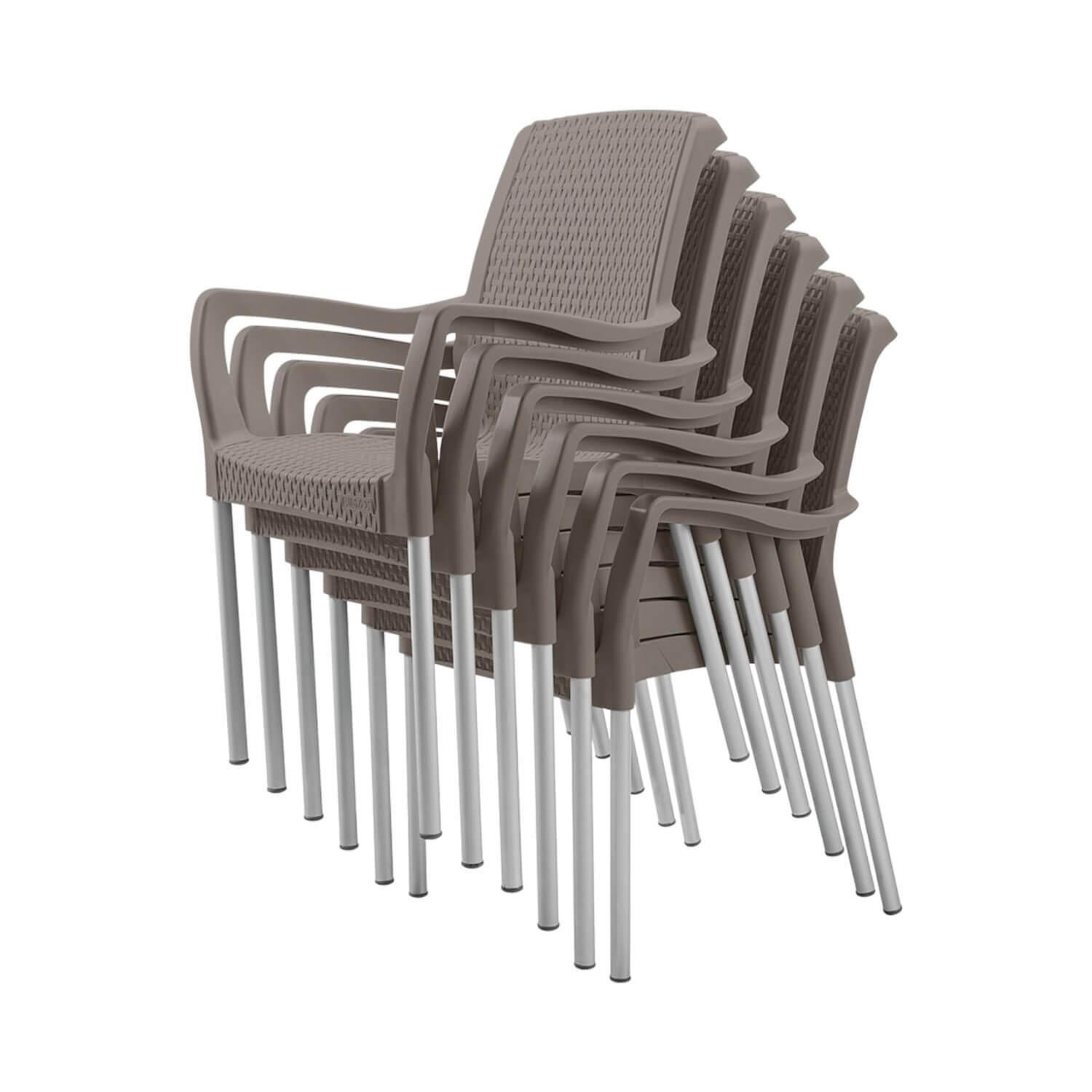Silla de Terrraza con brazo Café Shia Rimax-2