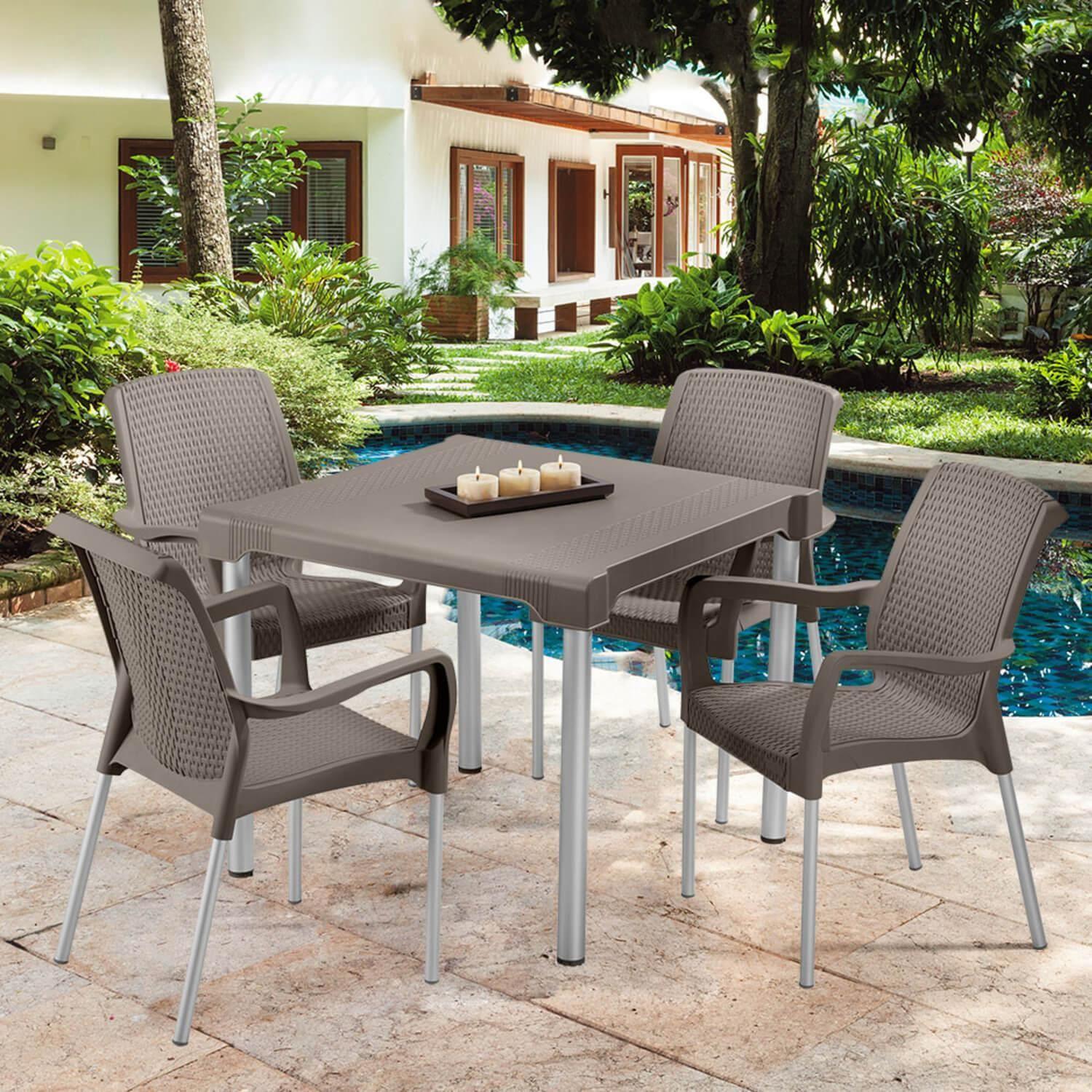 Silla de Terrraza con brazo Café Shia Rimax-4