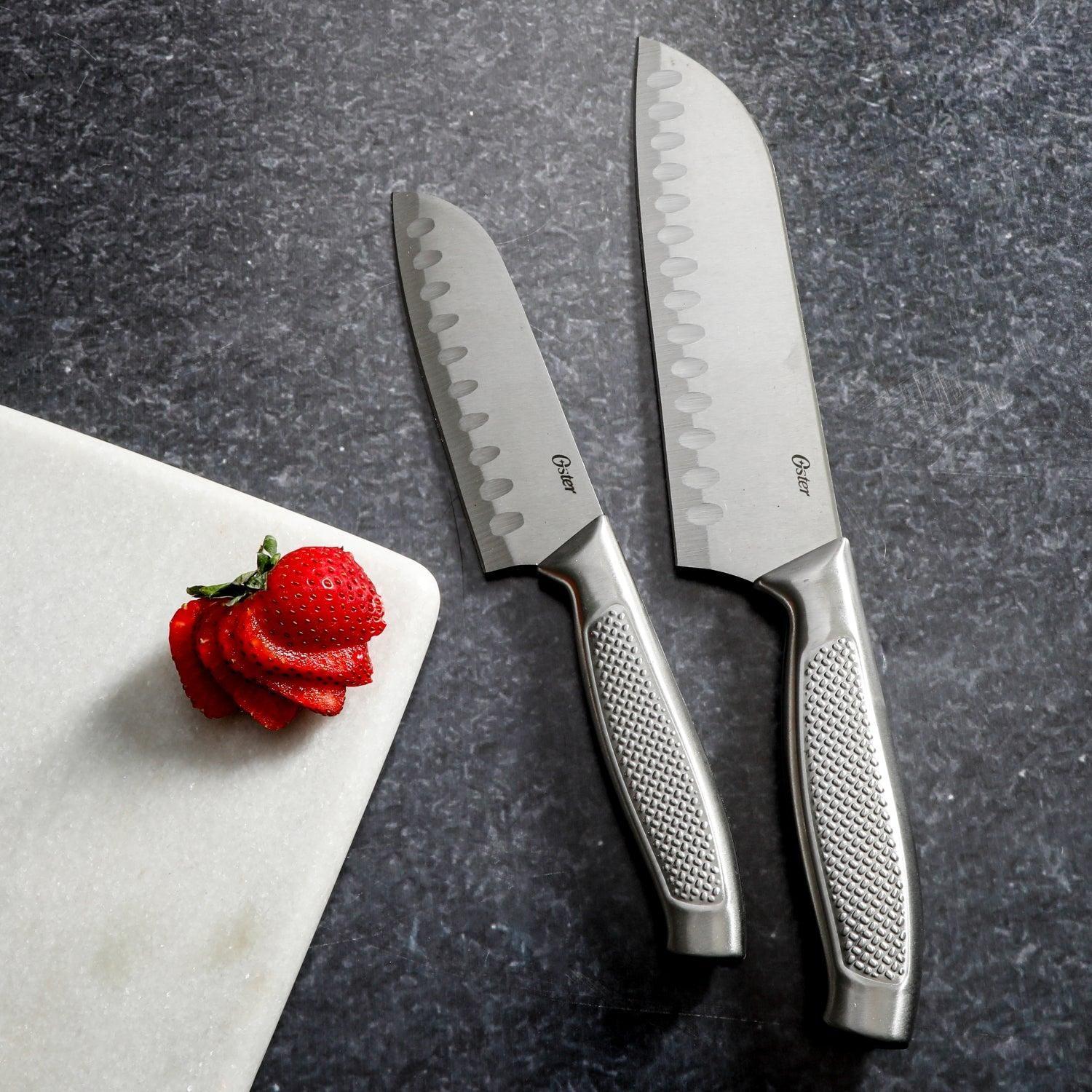 Set Cuchillos Santoku acero inox 2 piezas Edgefield Oster-5