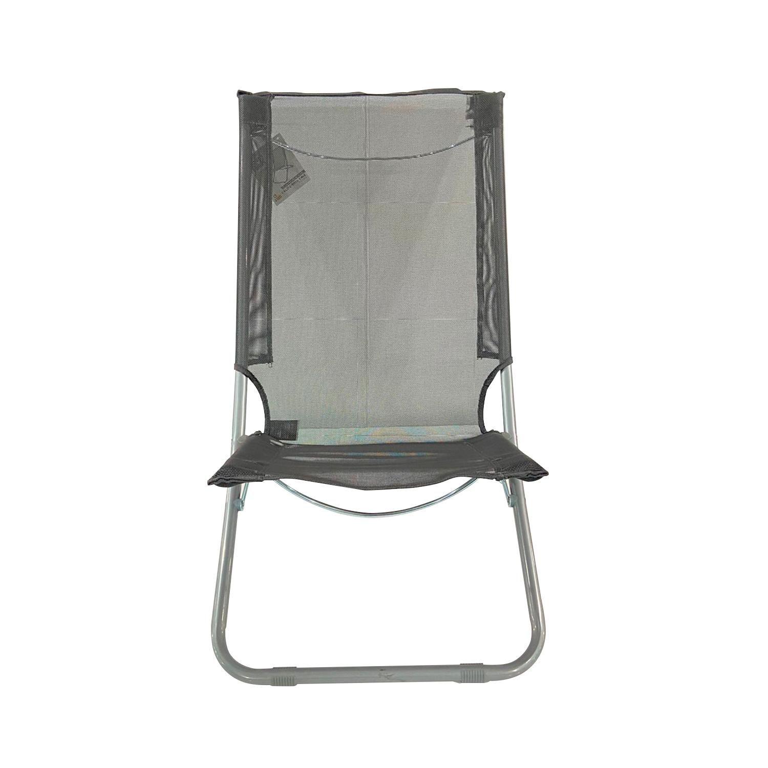 Silla Reposera Playa California Gris 74x50x39cm North Pak-6