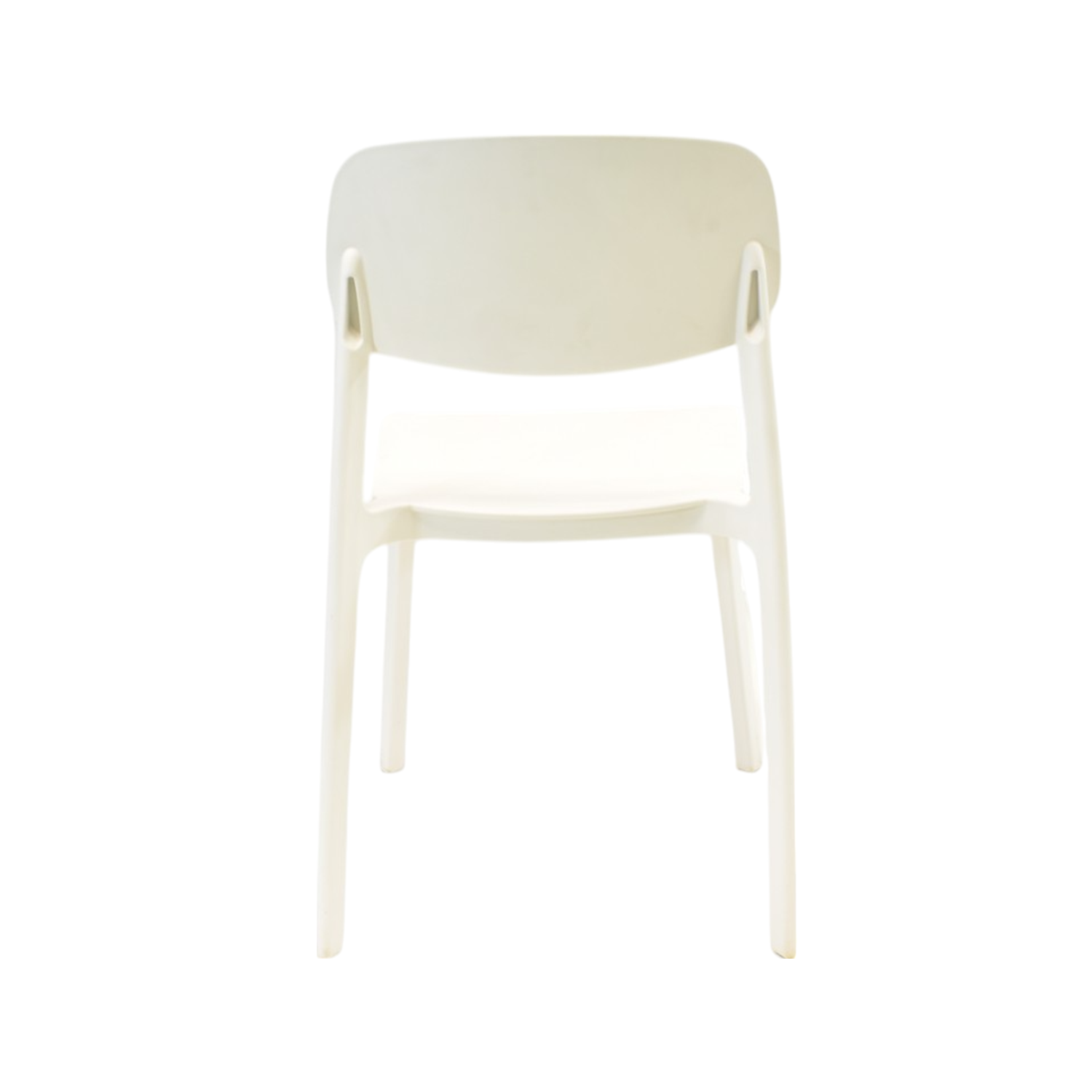 Silla Plástico Apilable Deco Estocolmo Blanca Escandinavia-3