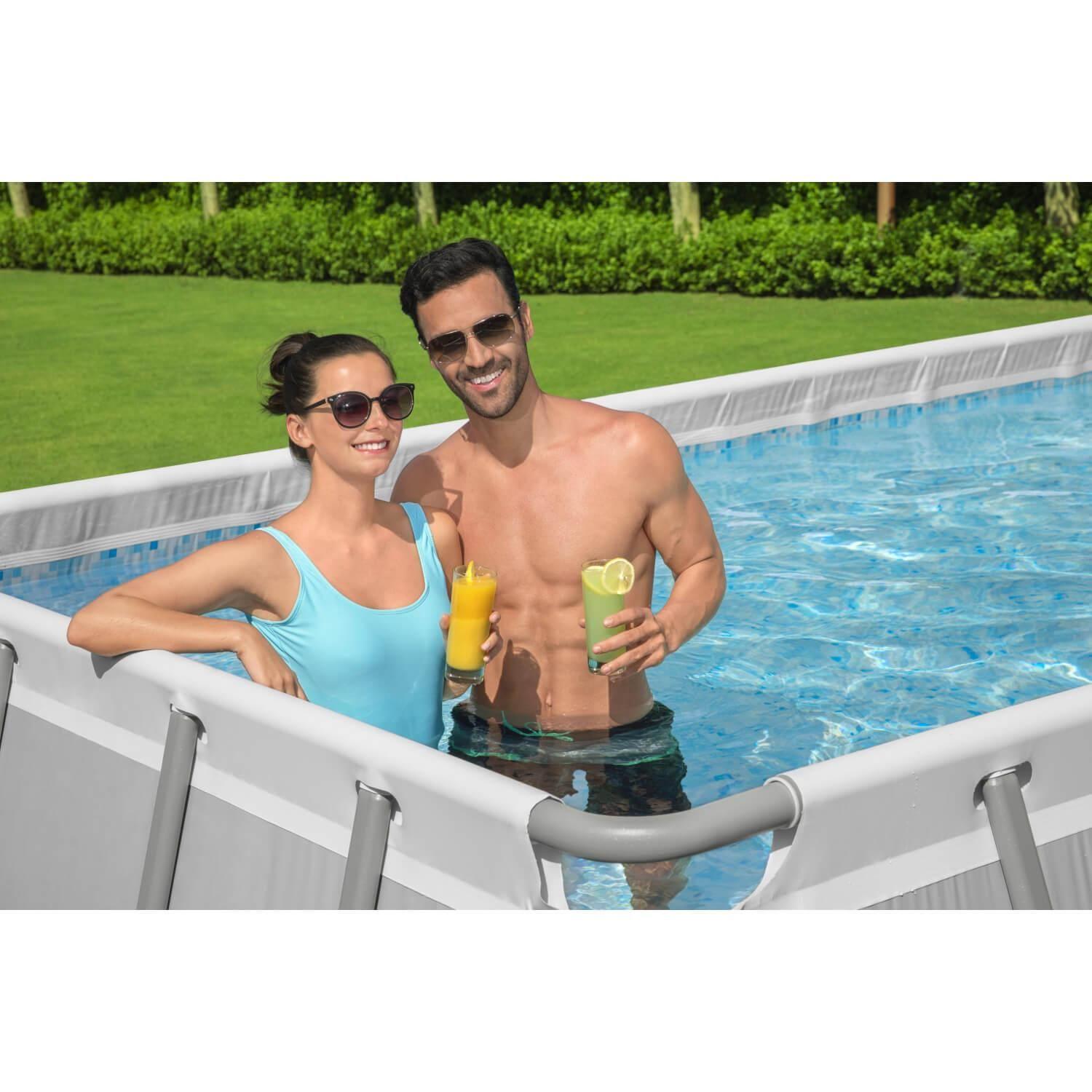 Piscina Bestway Rectangular Filtro+Accesorio 6.40X2.74X1.32M-9