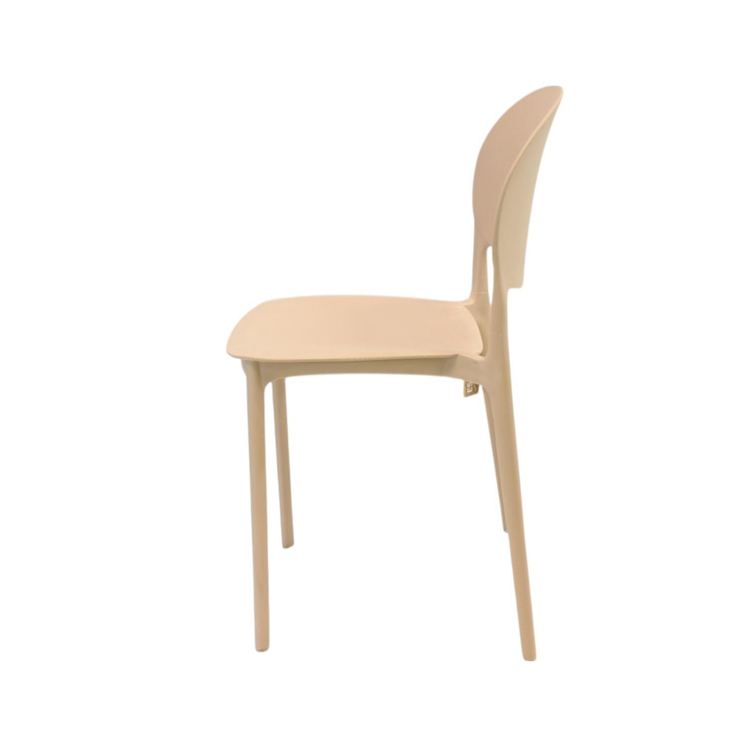 Silla Plástico Apilable Deco Sevilla Beige Escandinavia-3