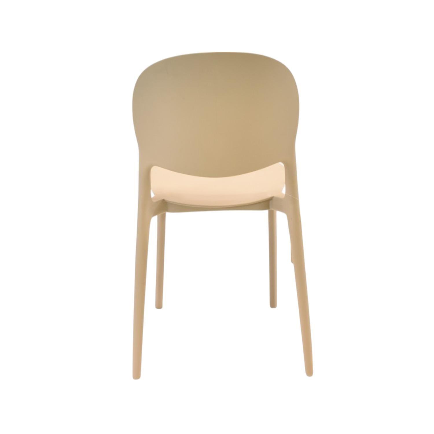 Silla Plástico Apilable Deco Sevilla Beige Escandinavia-6