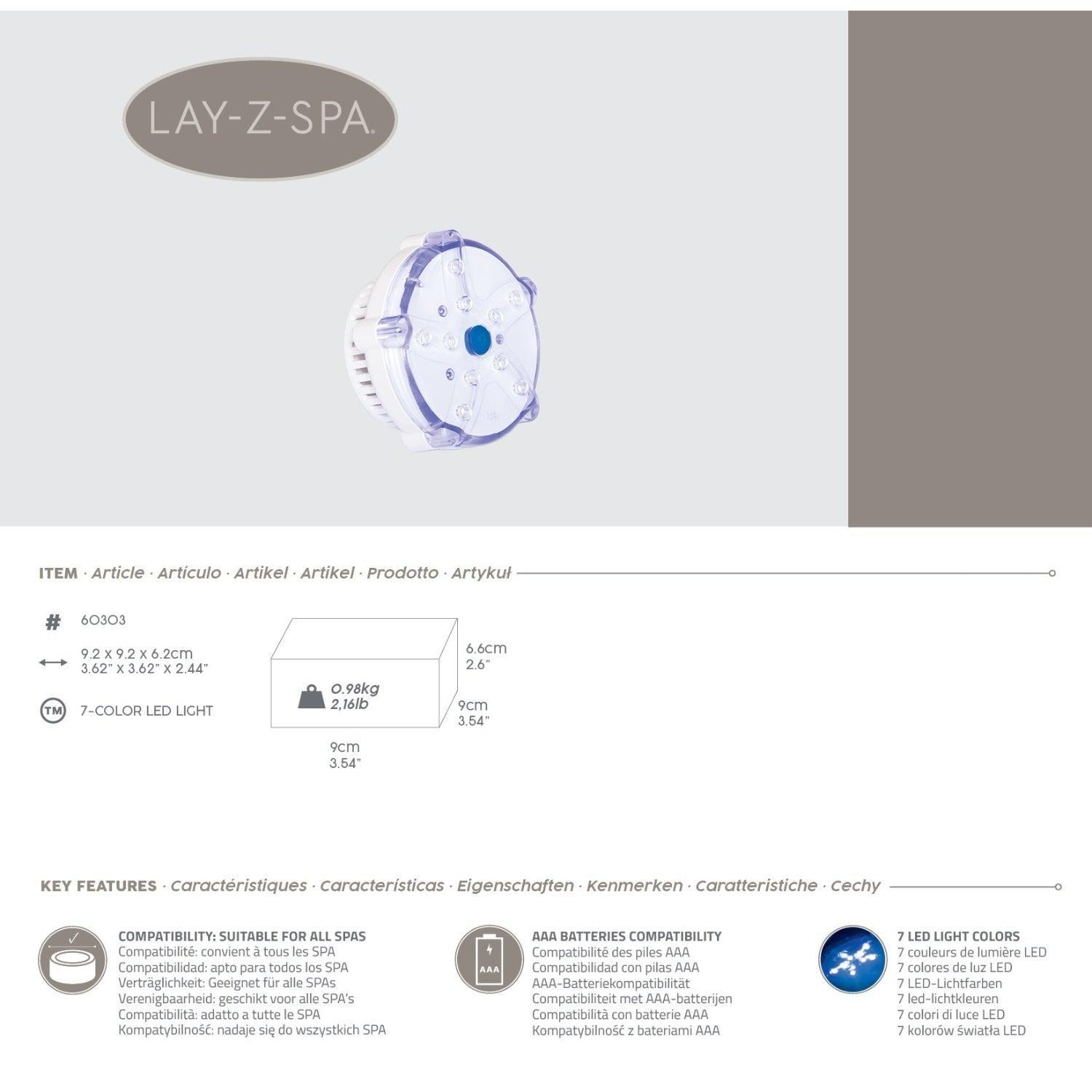 Luz Led 7 colores Para Hot Tub Inflable Bestway-1