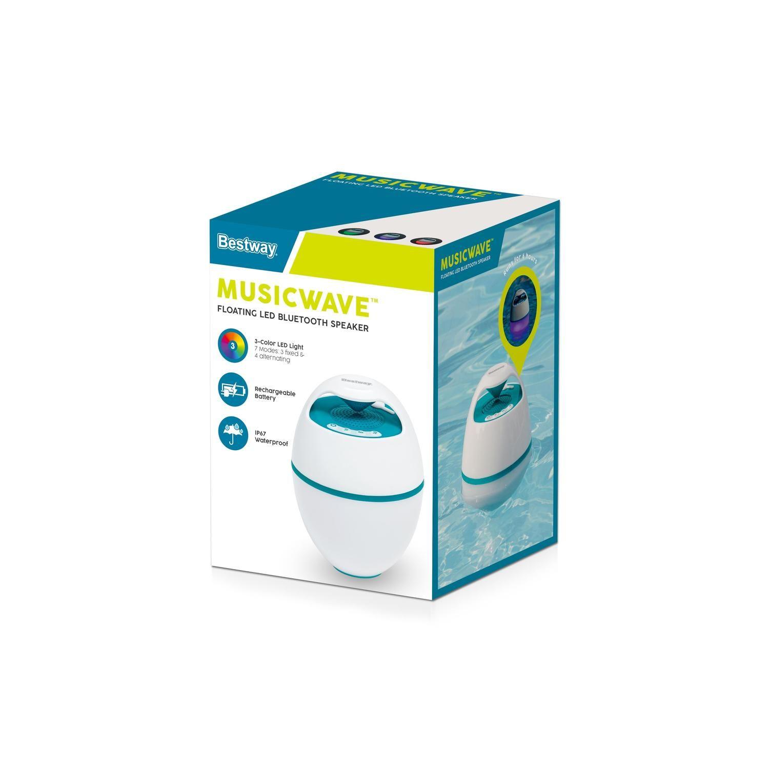 Parlante Altavoz Flotante Bluetooth con luces para piscinas-3