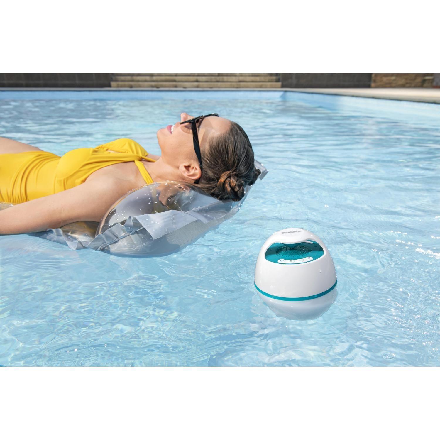 Parlante Altavoz Flotante Bluetooth con luces para piscinas-4