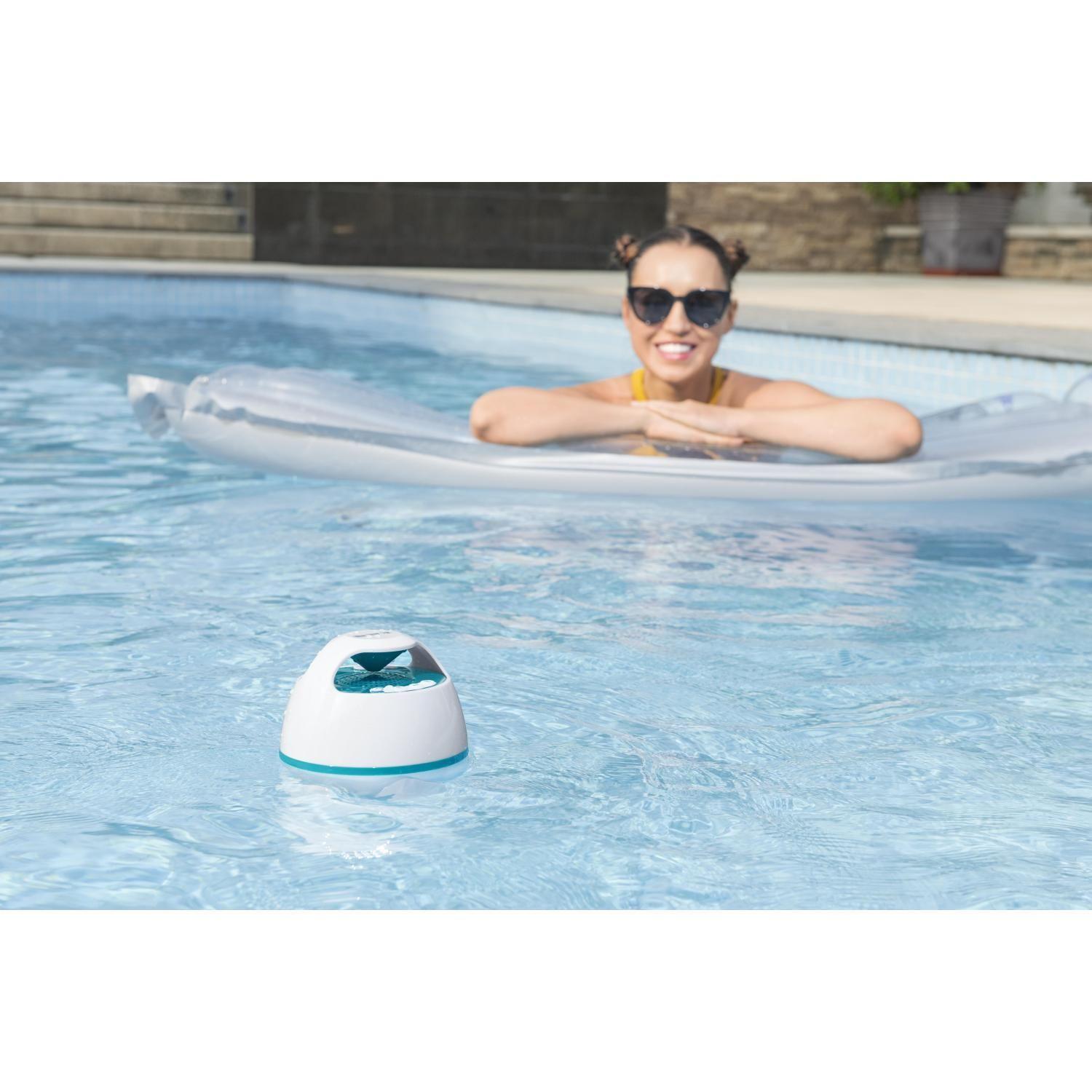 Parlante Altavoz Flotante Bluetooth con luces para piscinas-9