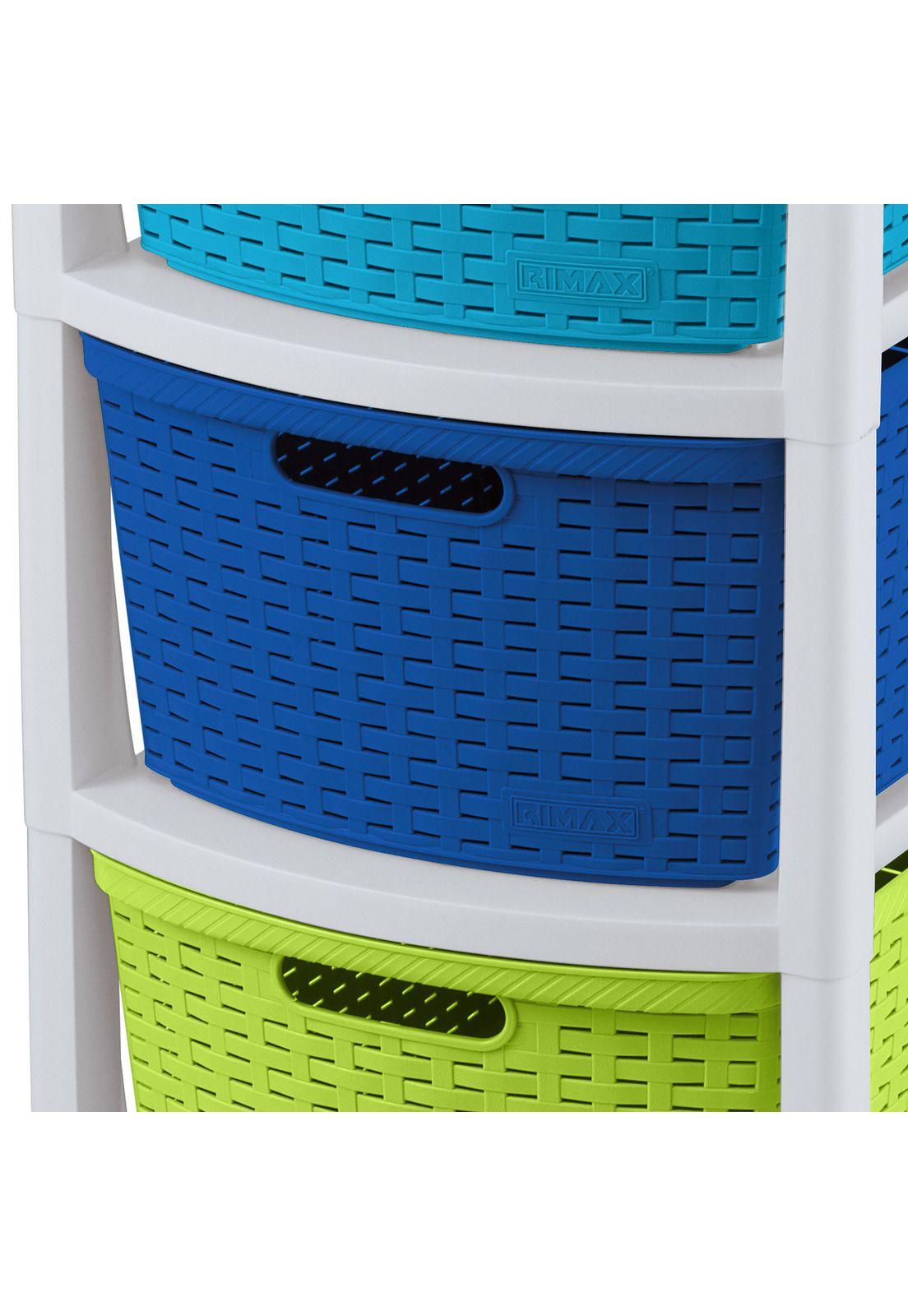 Cajonero Infantil Rattan 3 Gavetas 39x33x66 cms Rimax-2