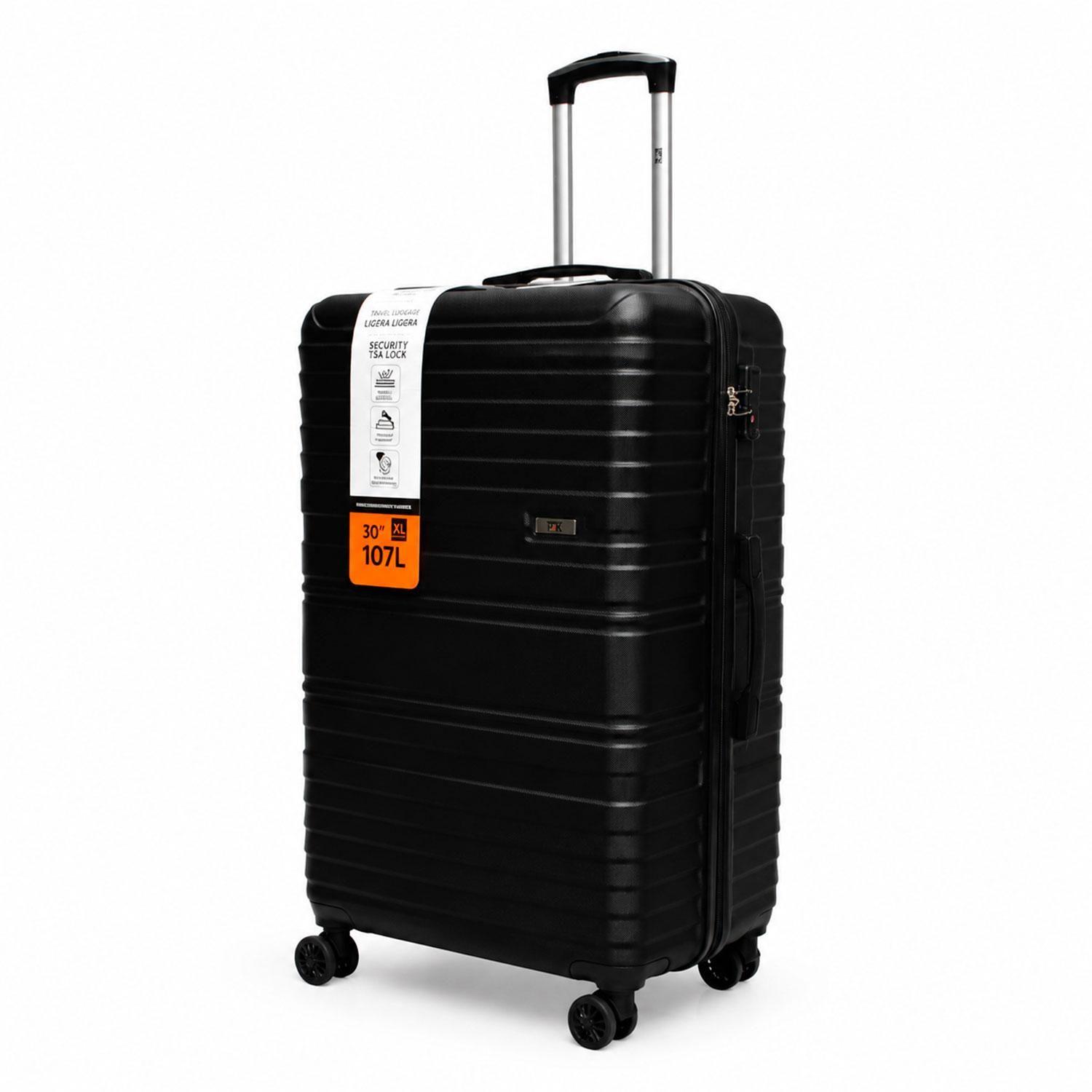 Maleta North Pak Rigida Resistente Ultraliviana 30" 107L Negro-0