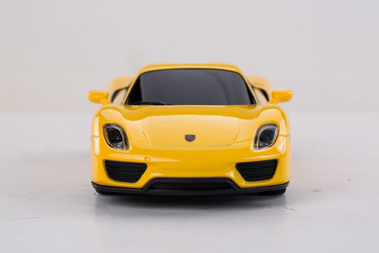 Auto Radiocontrolado Escala 1:24 Porsche Spyder Amarillo-2