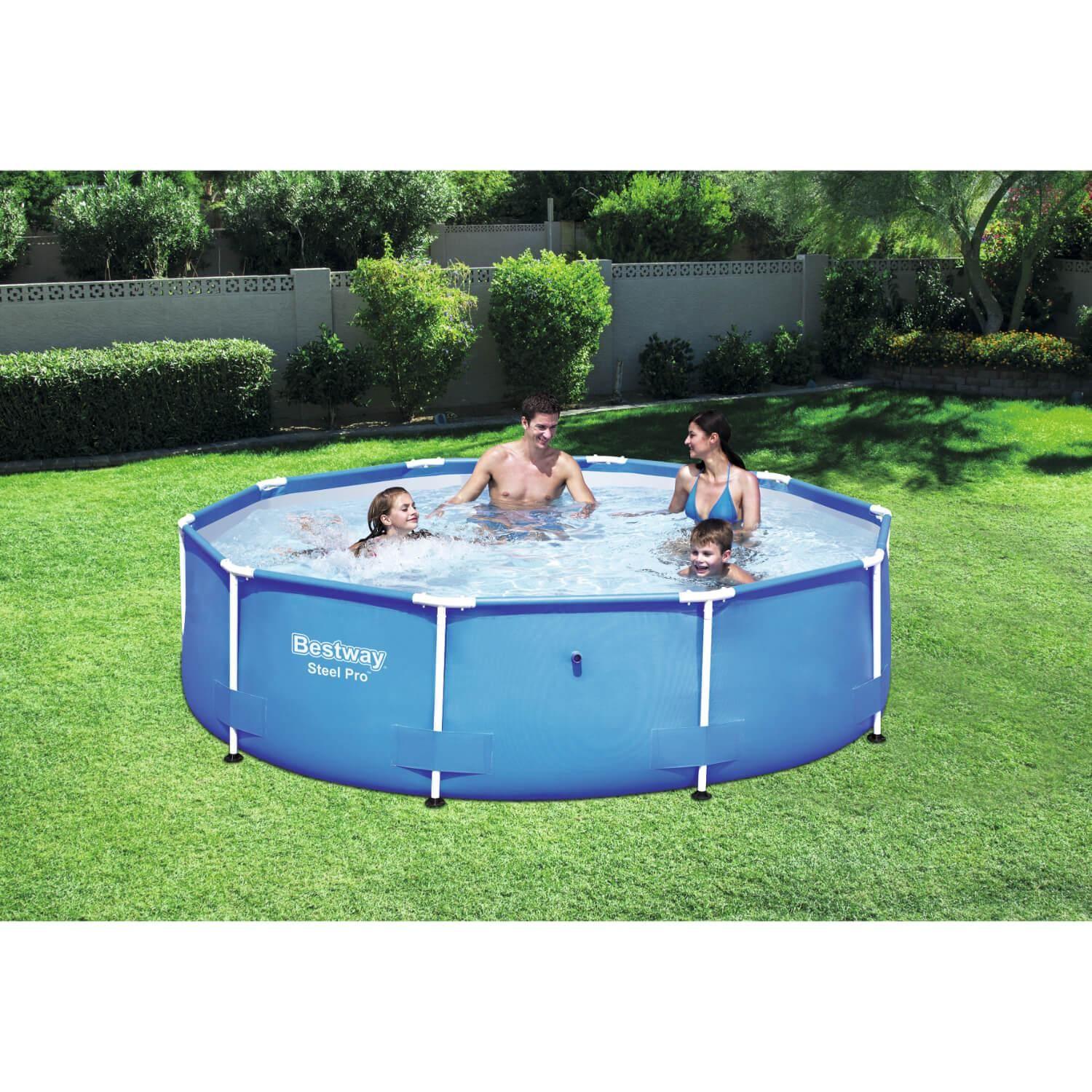 Piscina Bestway Redonda Steel Pro 3.05MX76Cm Azul-3