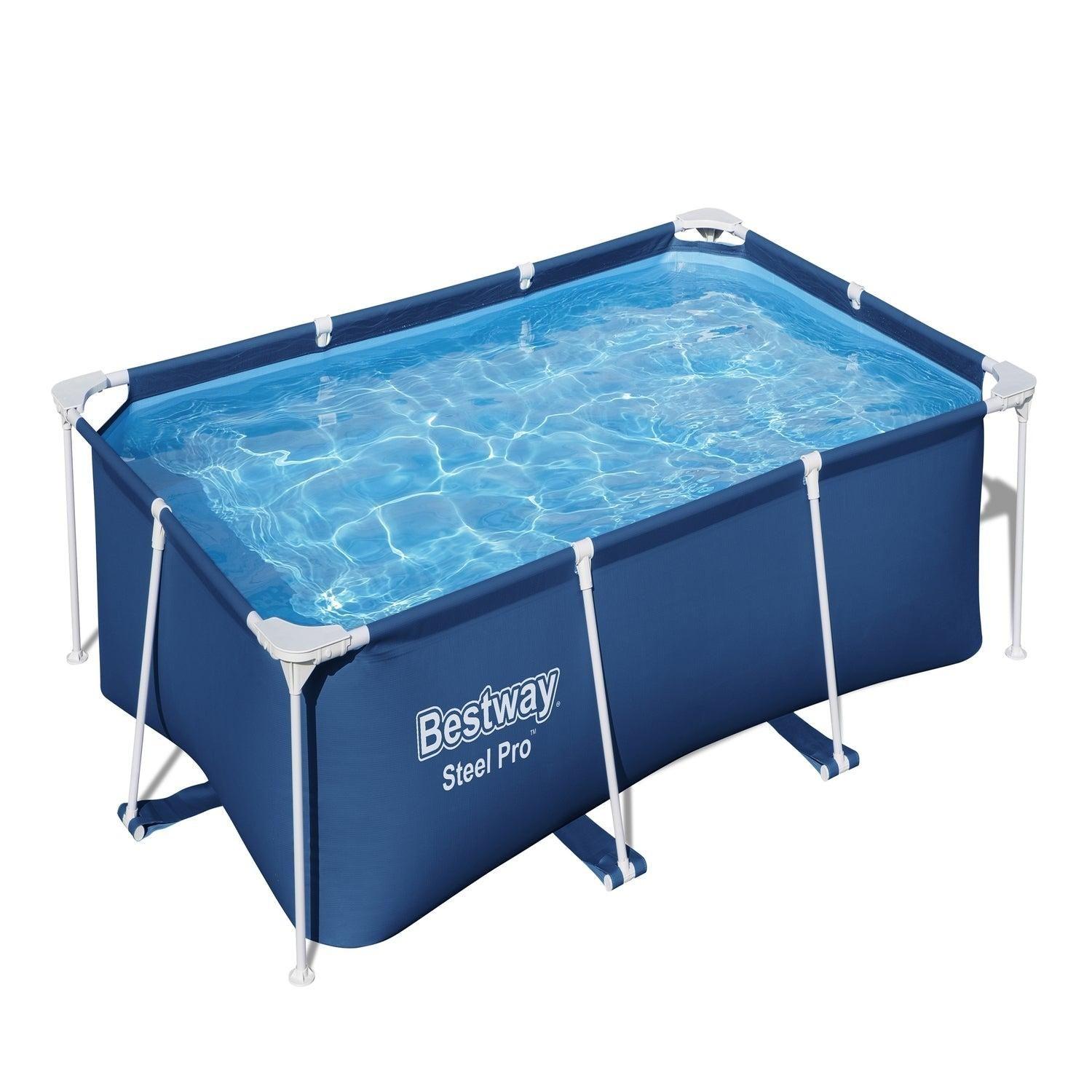 Piscina Bestway Rectangular Steel Pro 2.59MX1.70MX61Cm Azul-0