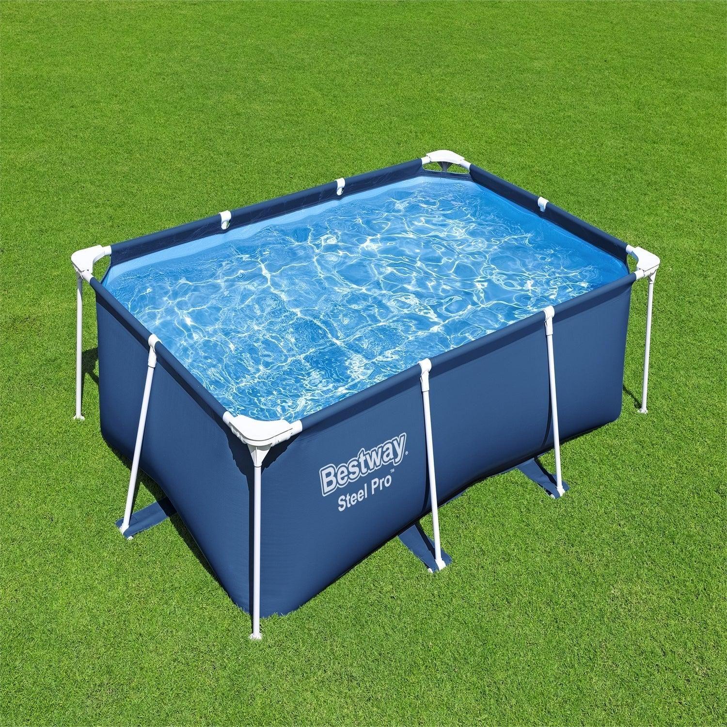 Piscina Bestway Rectangular Steel Pro 2.59MX1.70MX61Cm Azul-1